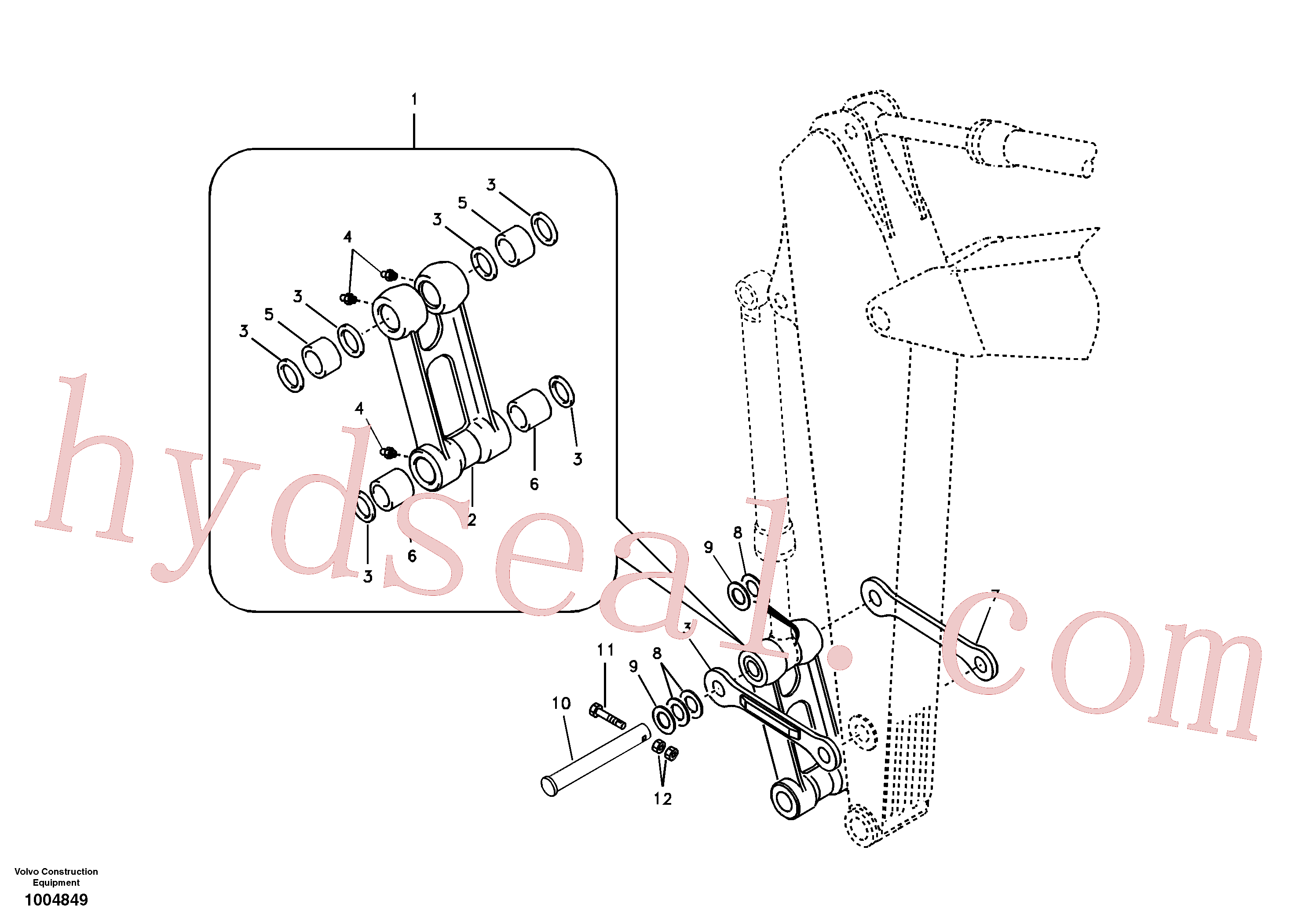 VOE14515608 for Volvo Links to connecting rod(1004849 assembly)