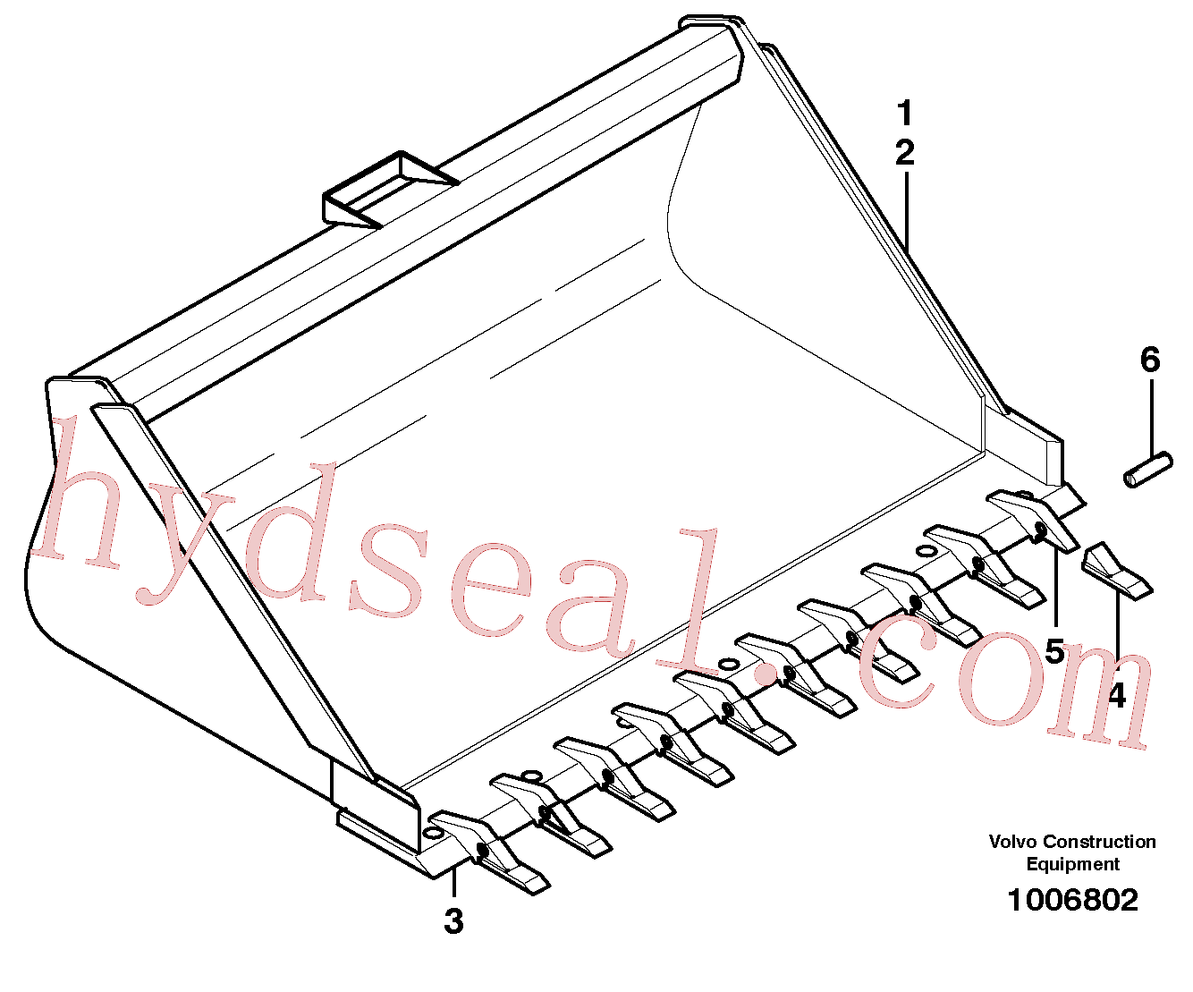 VOE11800638 for Volvo Bucket(1006802 assembly)