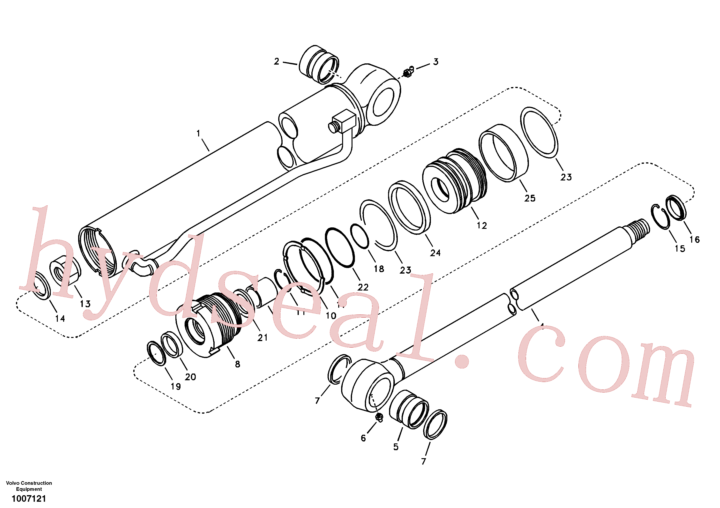 VOE14524787 for Volvo Bucket cylinder(1007121 assembly)