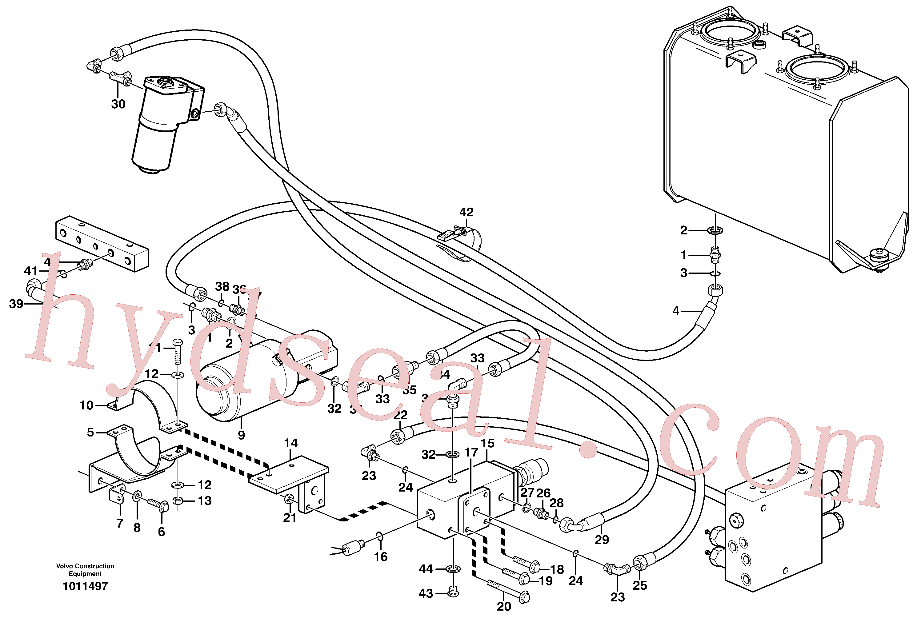 PJ4040250 for Volvo Auxiliary steering system(1011497 assembly)