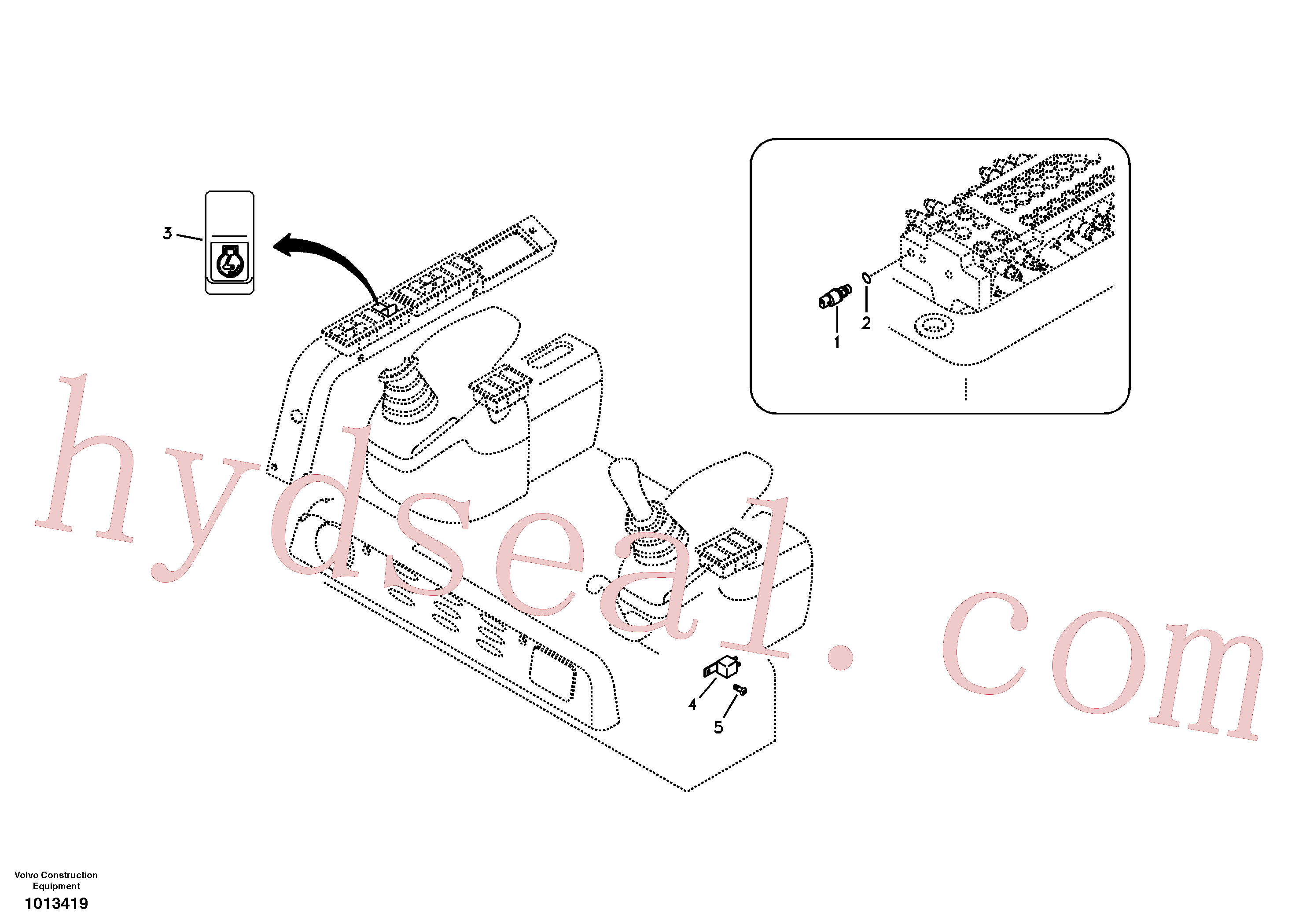 VOE14519234 for Volvo Switch, Auto Idle(1013419 assembly)