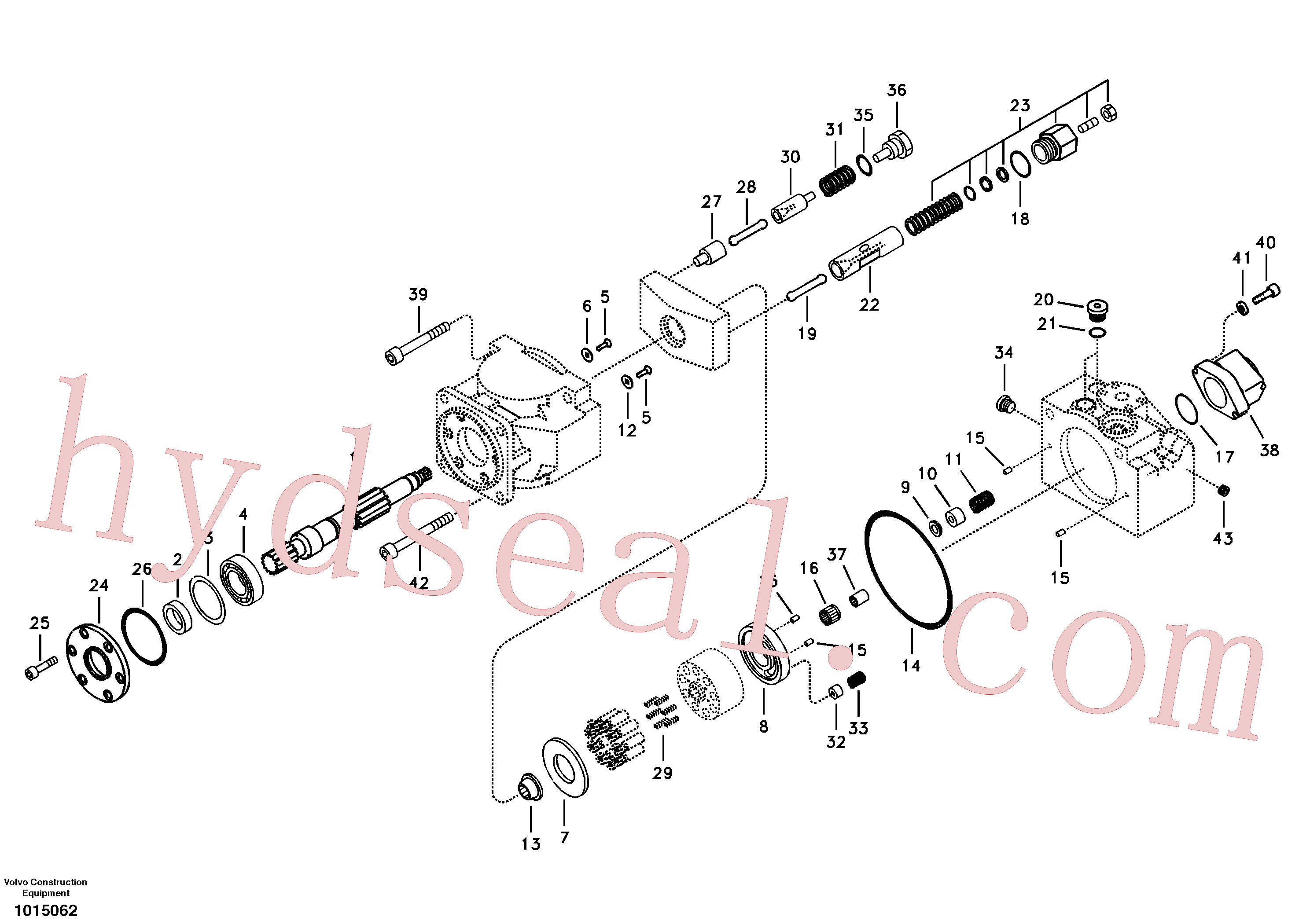 VOE14528808 for Volvo Hydraulic pump(1015062 assembly)