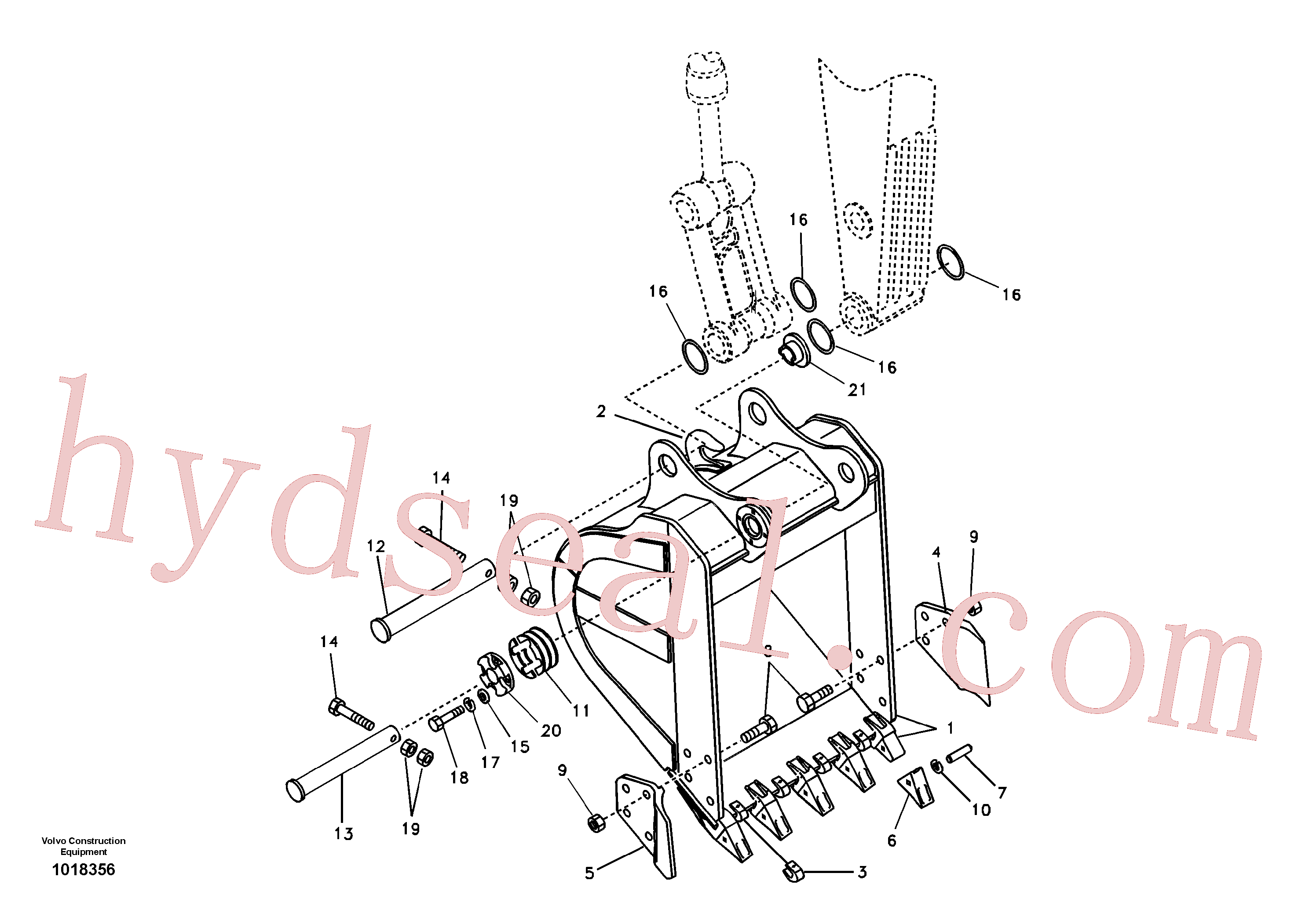SA1171-88250 for Volvo Bucket(1018356 assembly)