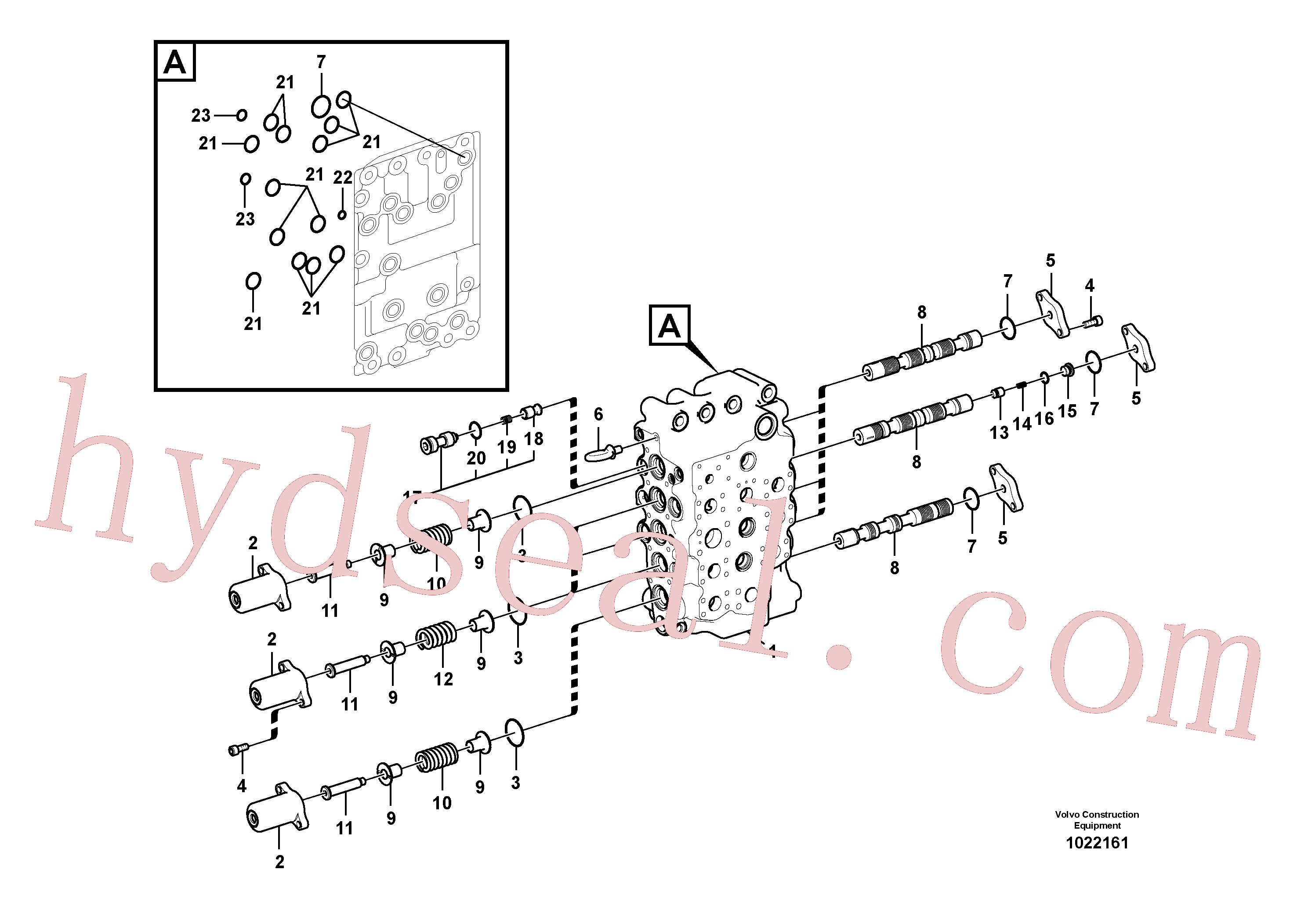 VOE14577601 for Volvo Main control valve(1022161 assembly)