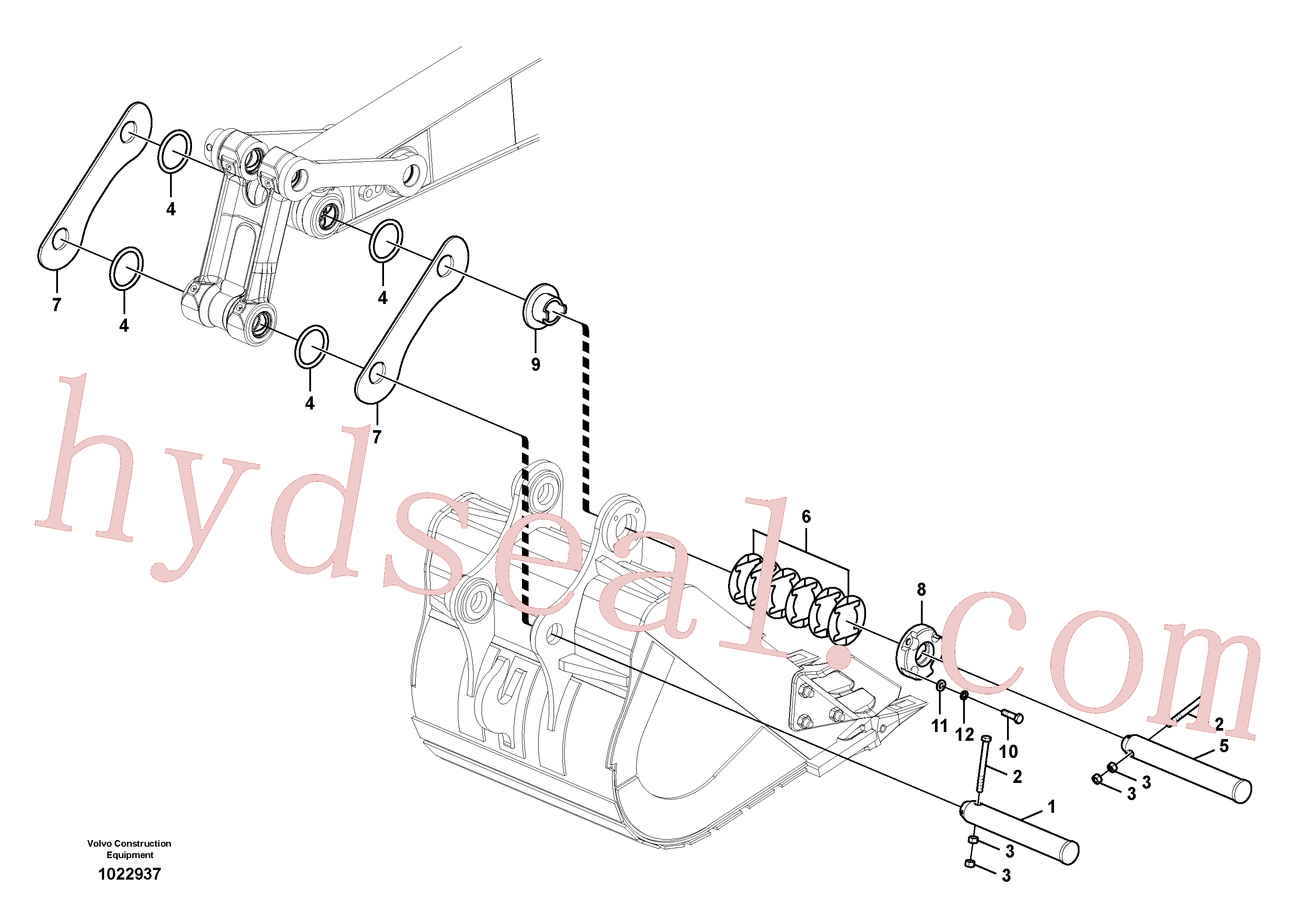 VOE14547823 for Volvo Links to bucket(1022937 assembly)