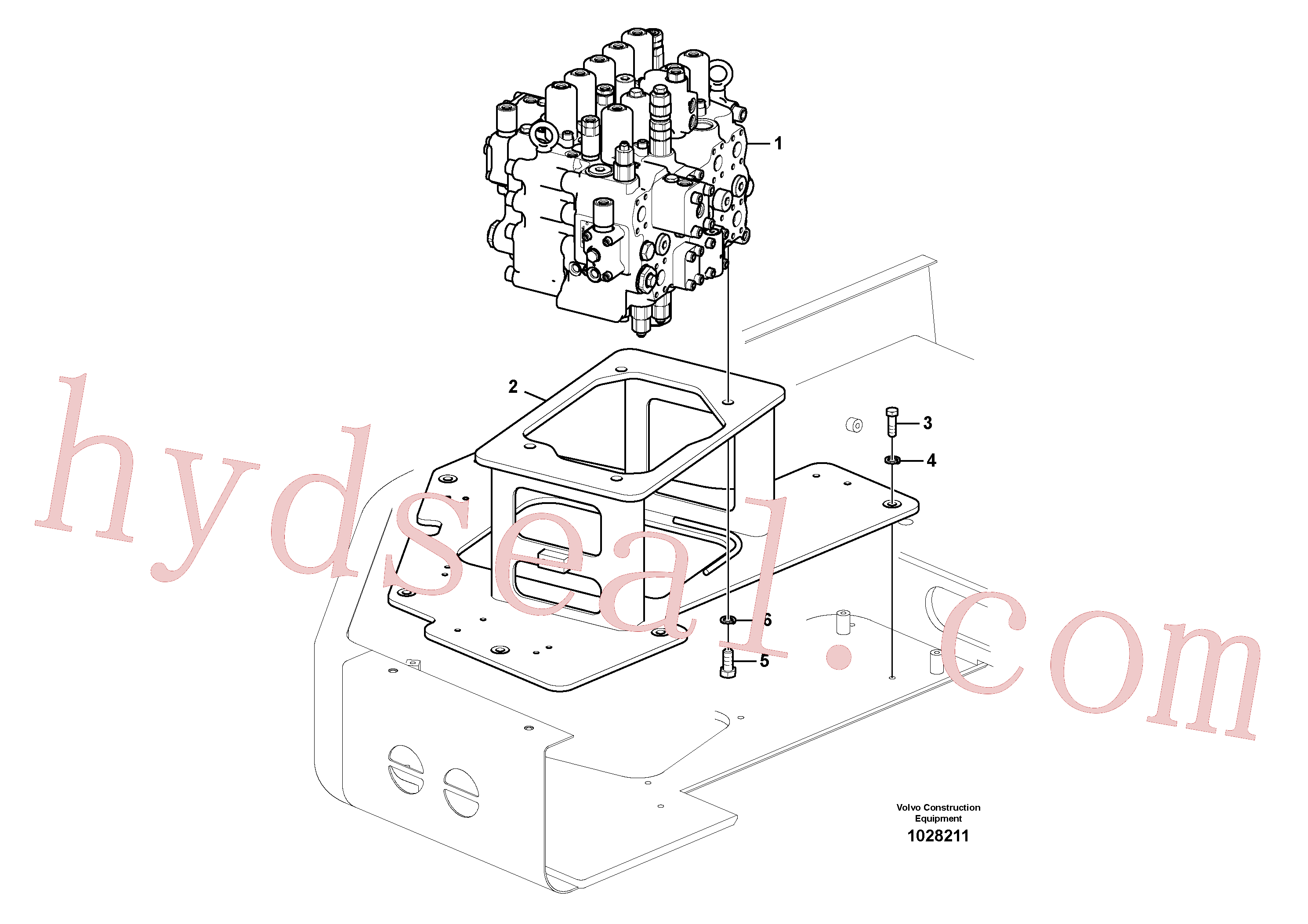 VOE14577601 for Volvo Control valve with fitting parts.(1028211 assembly)