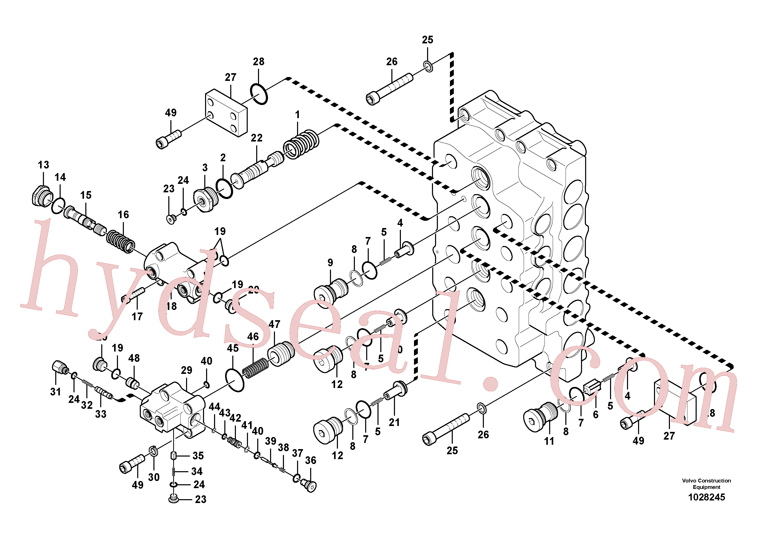 SA7273-10530 for Volvo Main control valve(1028245 assembly)
