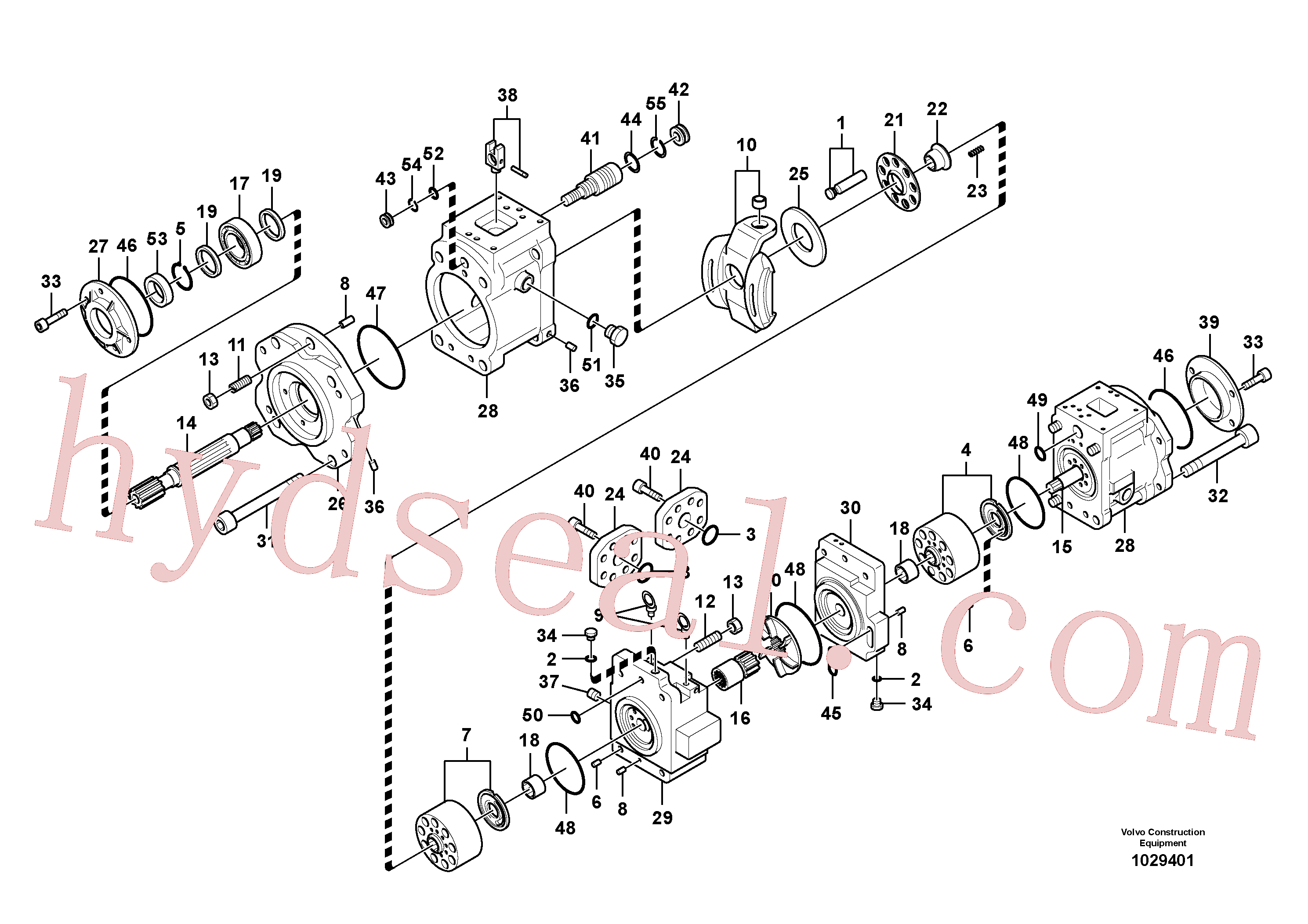 VOE14510070 for Volvo Hydraulic pump(1029401 assembly)