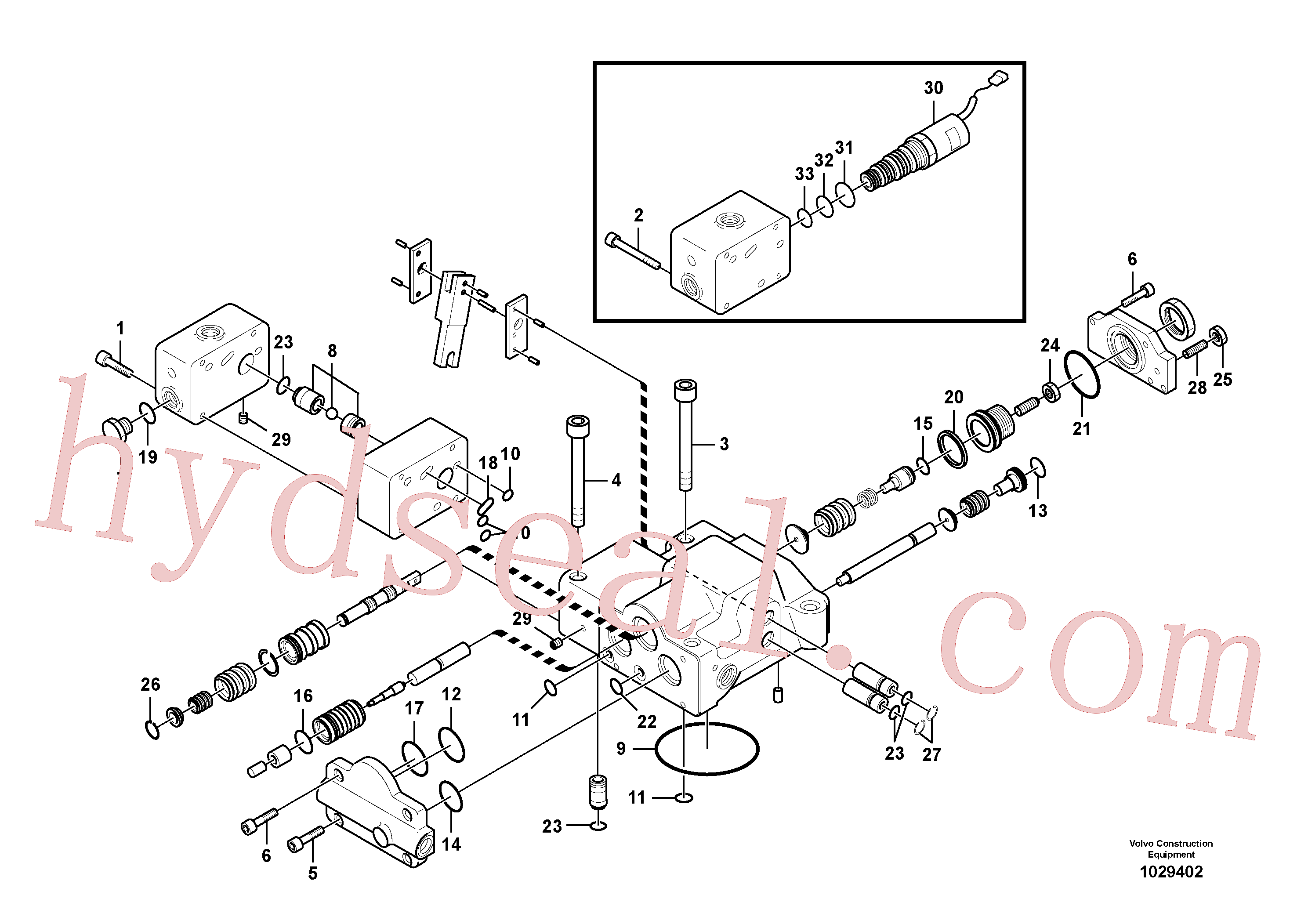 VOE14534053 for Volvo Regulator, hydraulic pump(1029402 assembly)