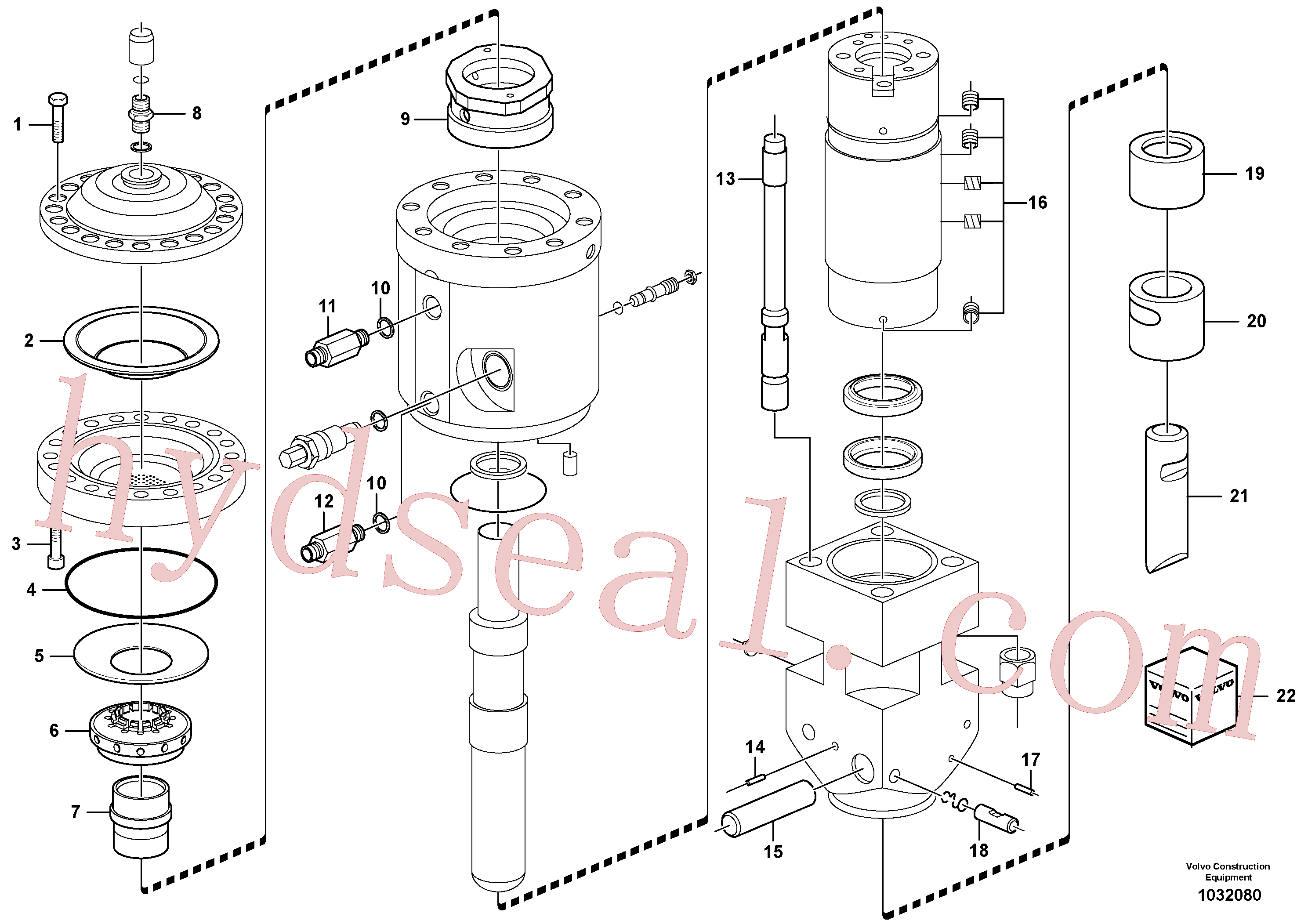 VOE15012595 for Volvo Hammer(1032080 assembly)