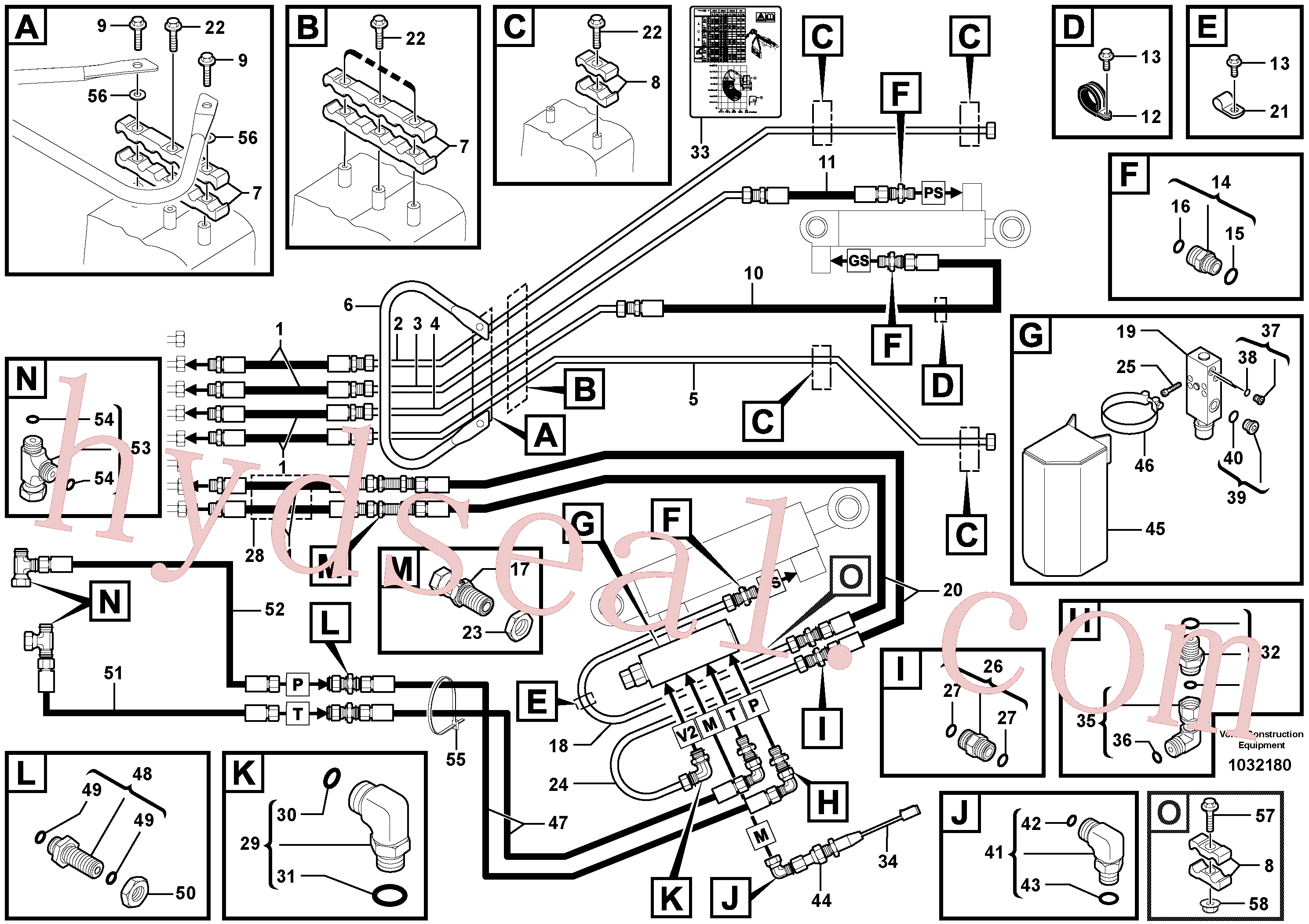 PJ5910731 for Volvo Handling boom(1032180 assembly)