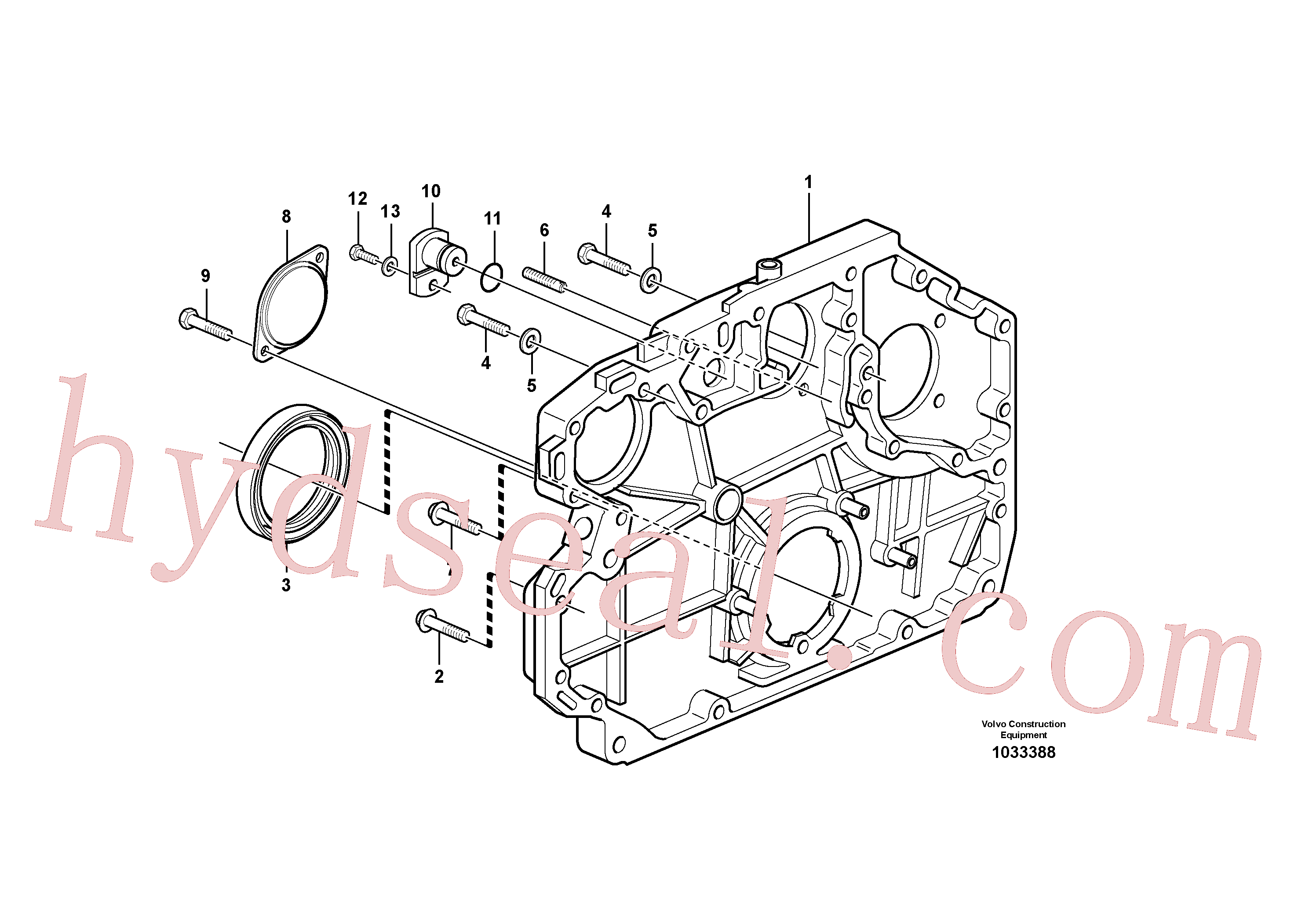 VOE973494 for Volvo Timing gear casing(1033388 assembly)