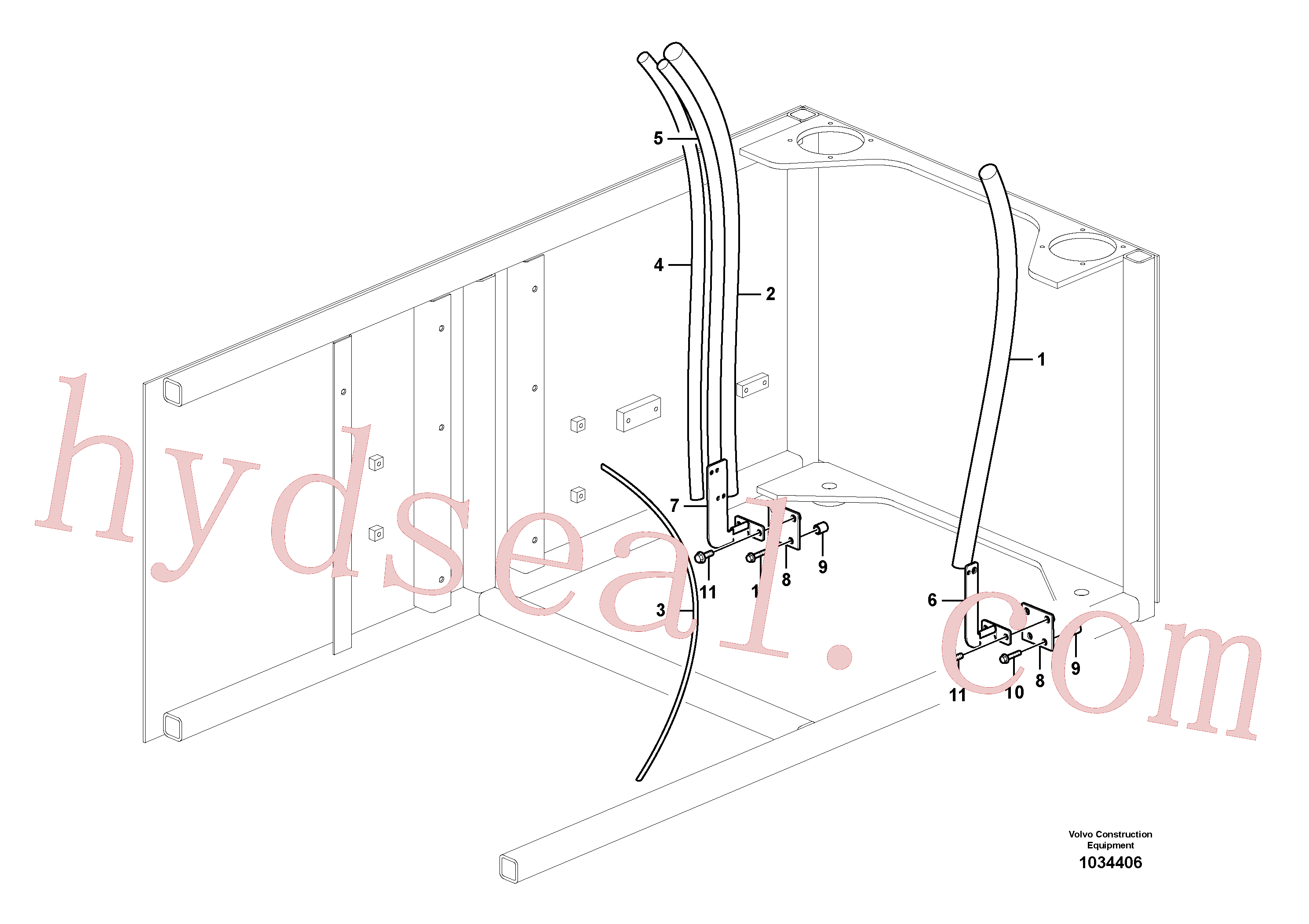 VOE14579826 for Volvo Cable harnesses, cab(1034406 assembly)