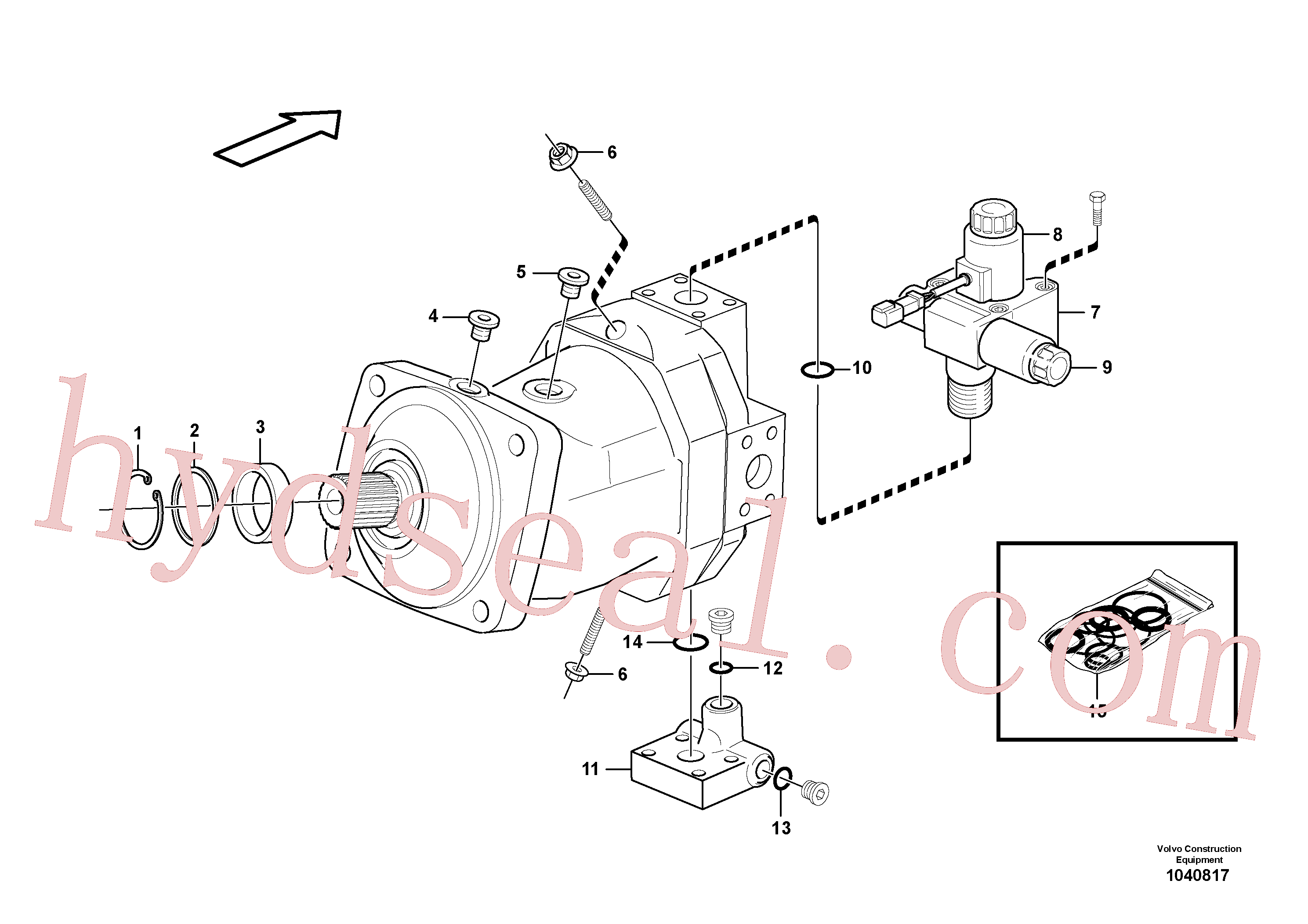 SA8230-02530 for Volvo Travel motor(1040817 assembly)