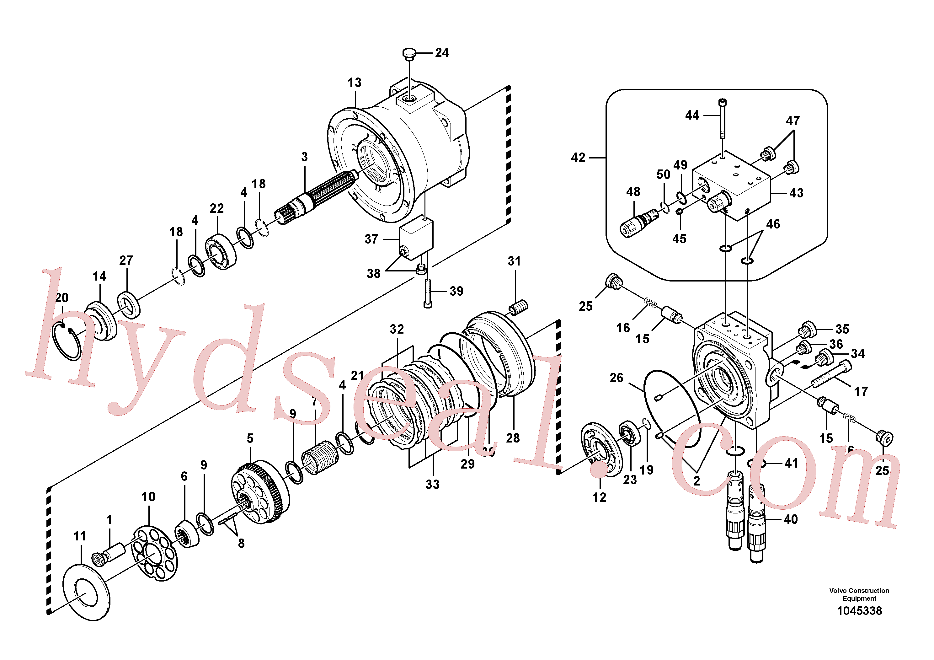 SA8230-25521 for Volvo Swing motor(1045338 assembly)