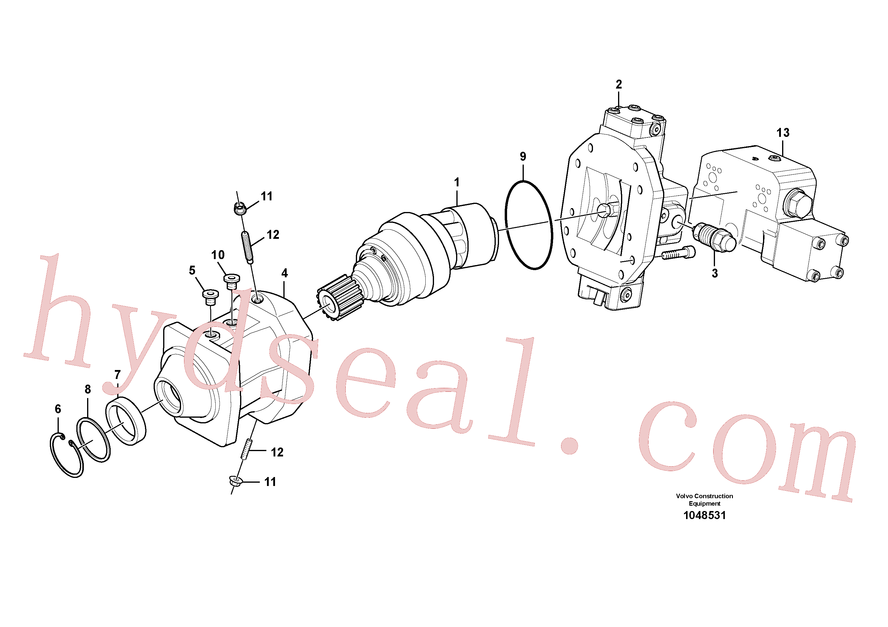VOE14503916 for Volvo Travel motor(1048531 assembly)