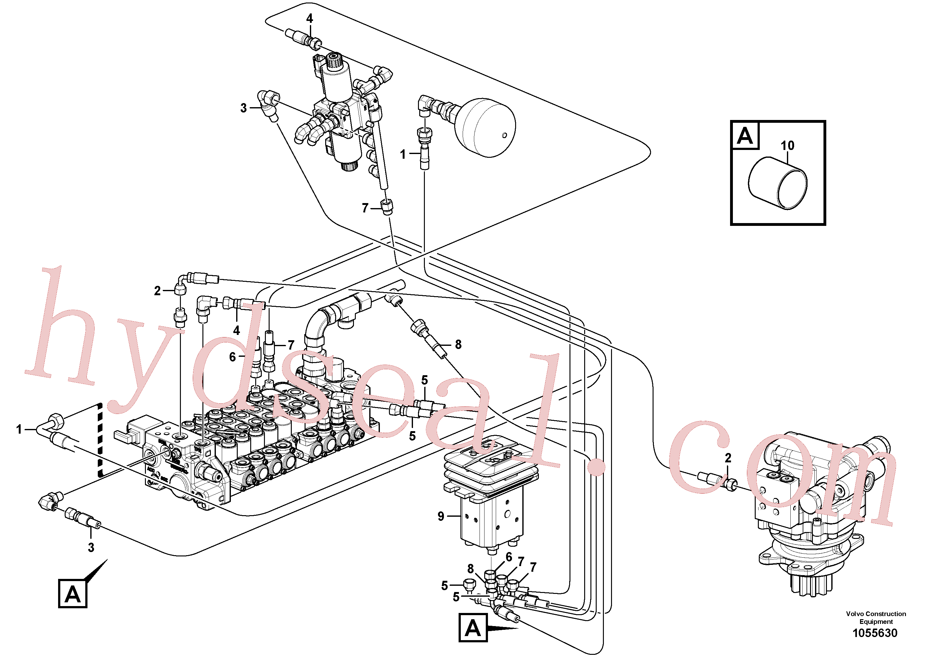 PJ5471018 for Volvo Hydraulic circuit ( low pressure )(1055630 assembly)