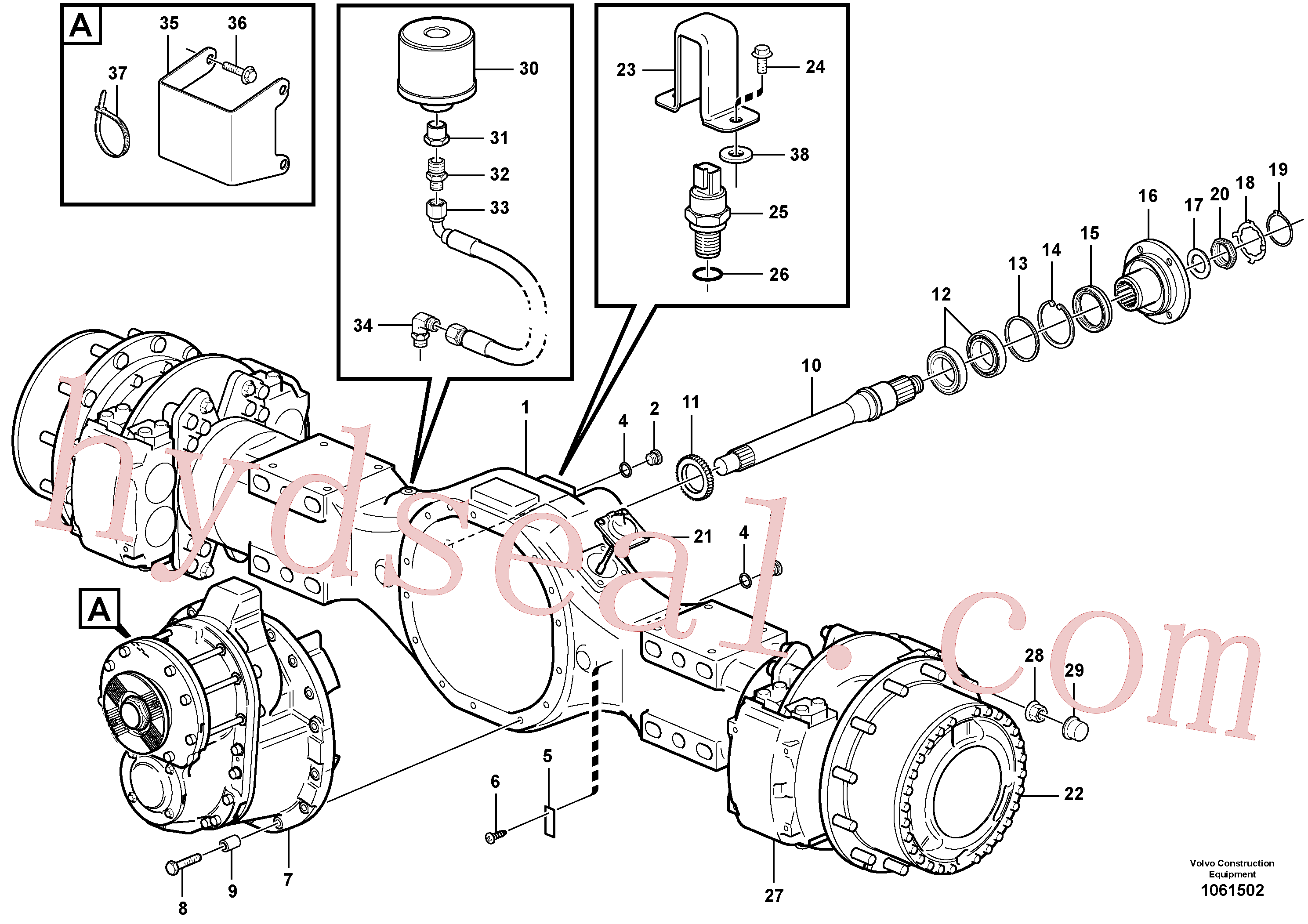 VOE13968816 for Volvo Planetary axle 1, load unit(1061502 assembly)