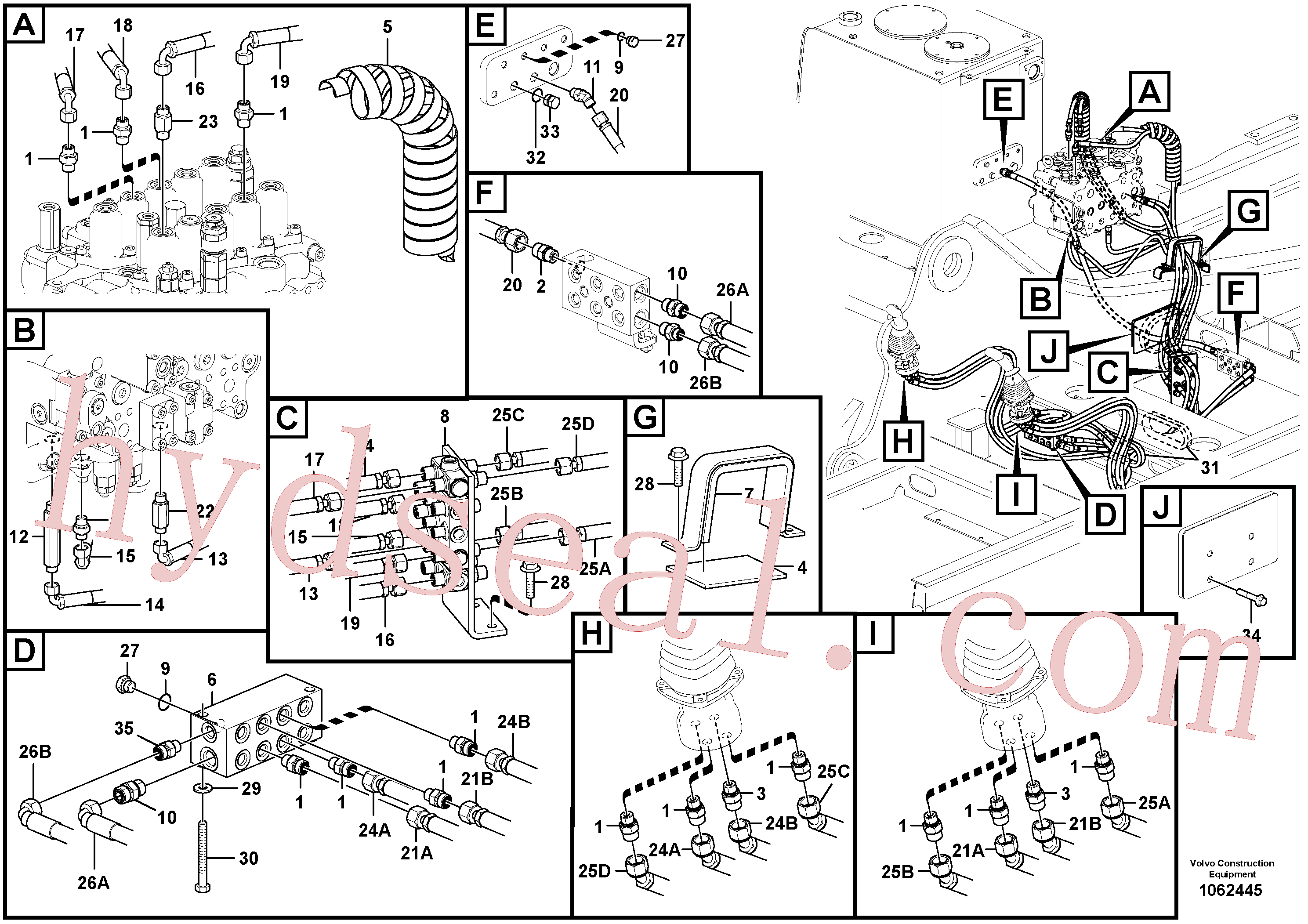 VOE14537410 for Volvo Servo system, remote control valve(1062445 assembly)