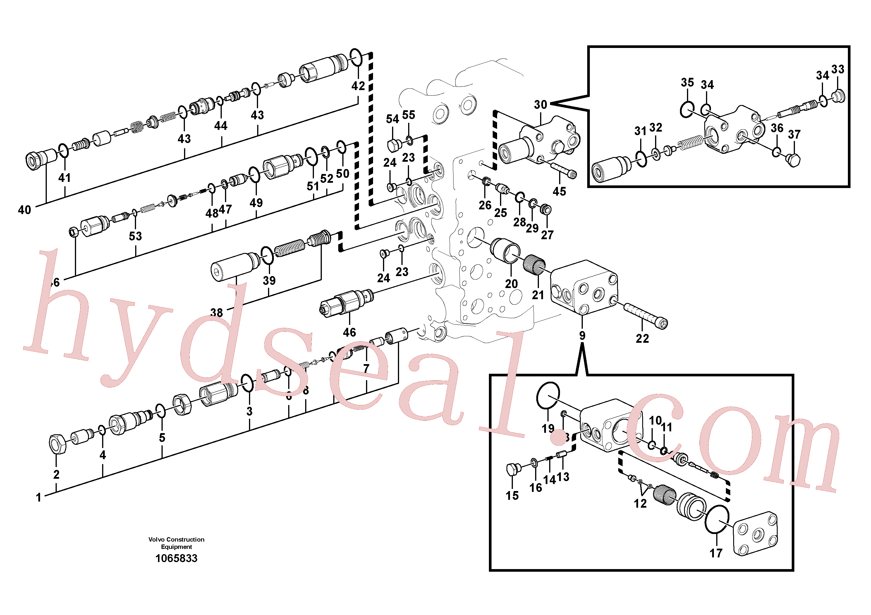 VOE14577601 for Volvo Main control valve(1065833 assembly)