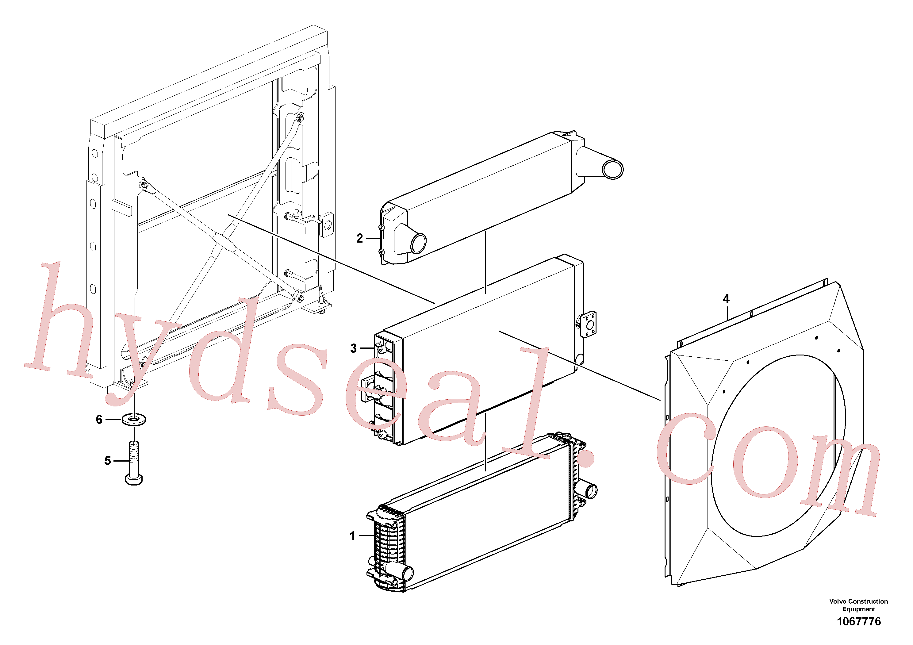 SA9011-11609 for Volvo Radiator, Cooling system(1067776 assembly)