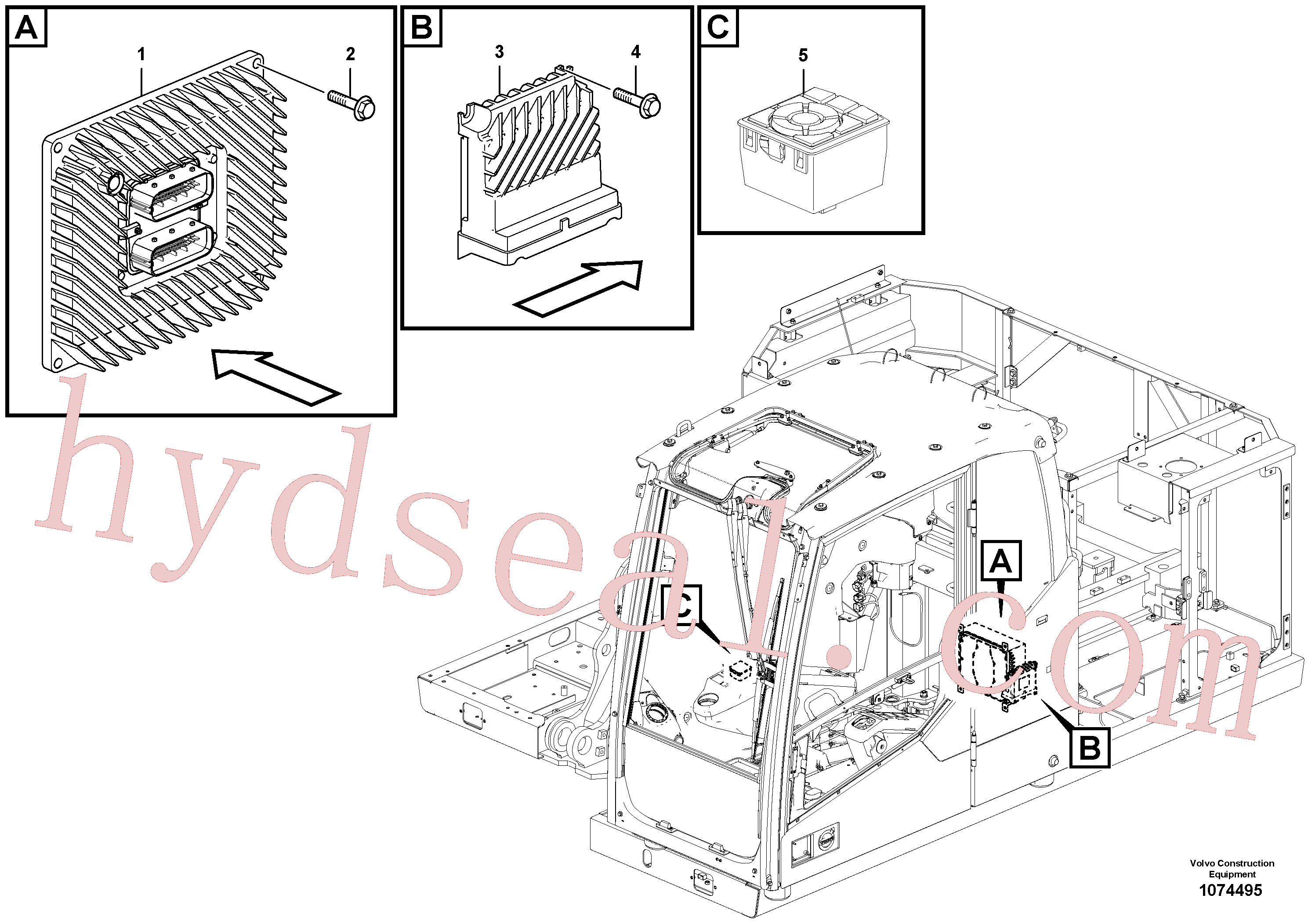VOE60113068 for Volvo Electronic unit(1074495 assembly)