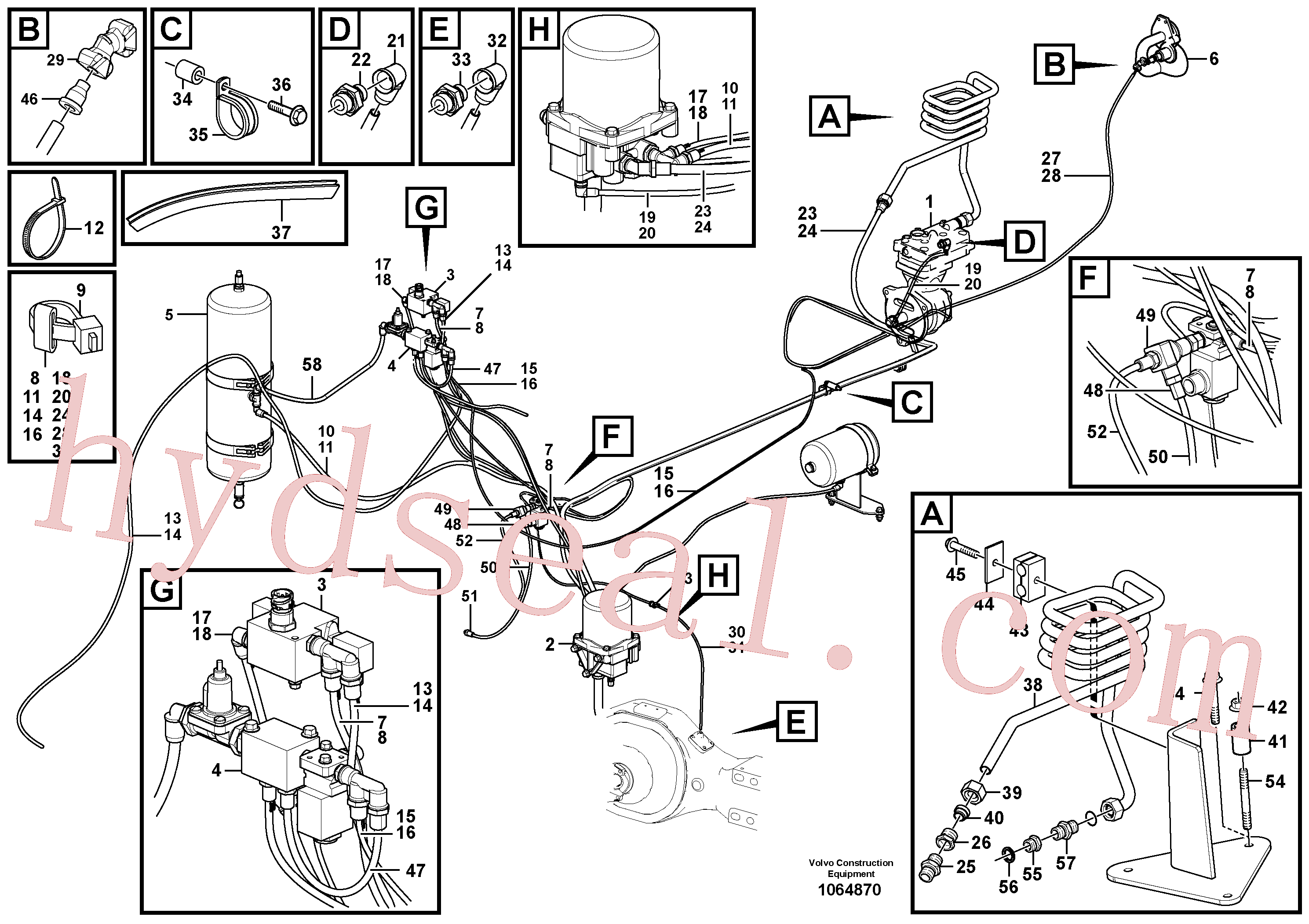 VOE11306599 for Volvo Feed lines(1075417 assembly)