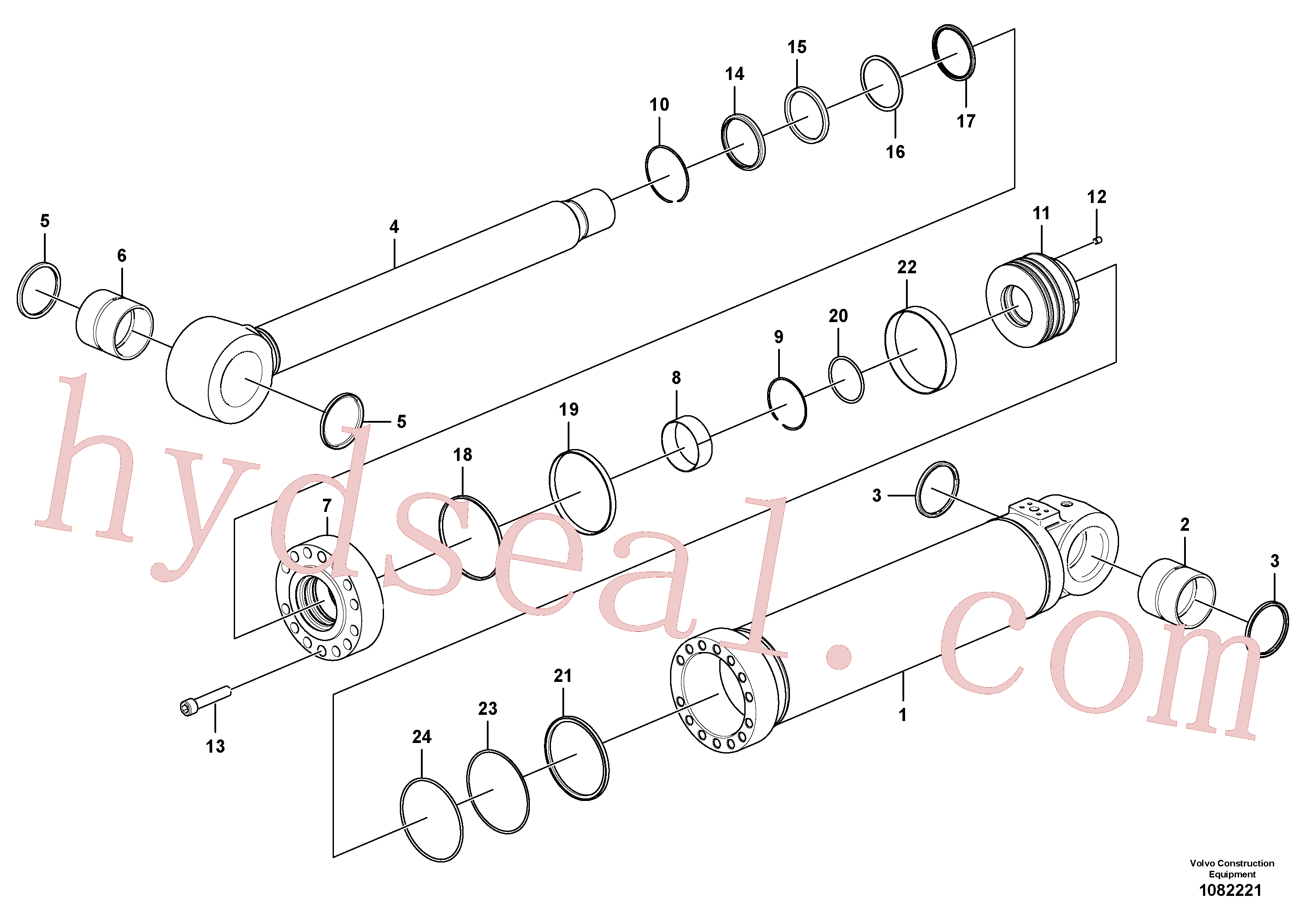 SA9568-01900 for Volvo Boom cylinder, adjustable 2nd(1082221 assembly)