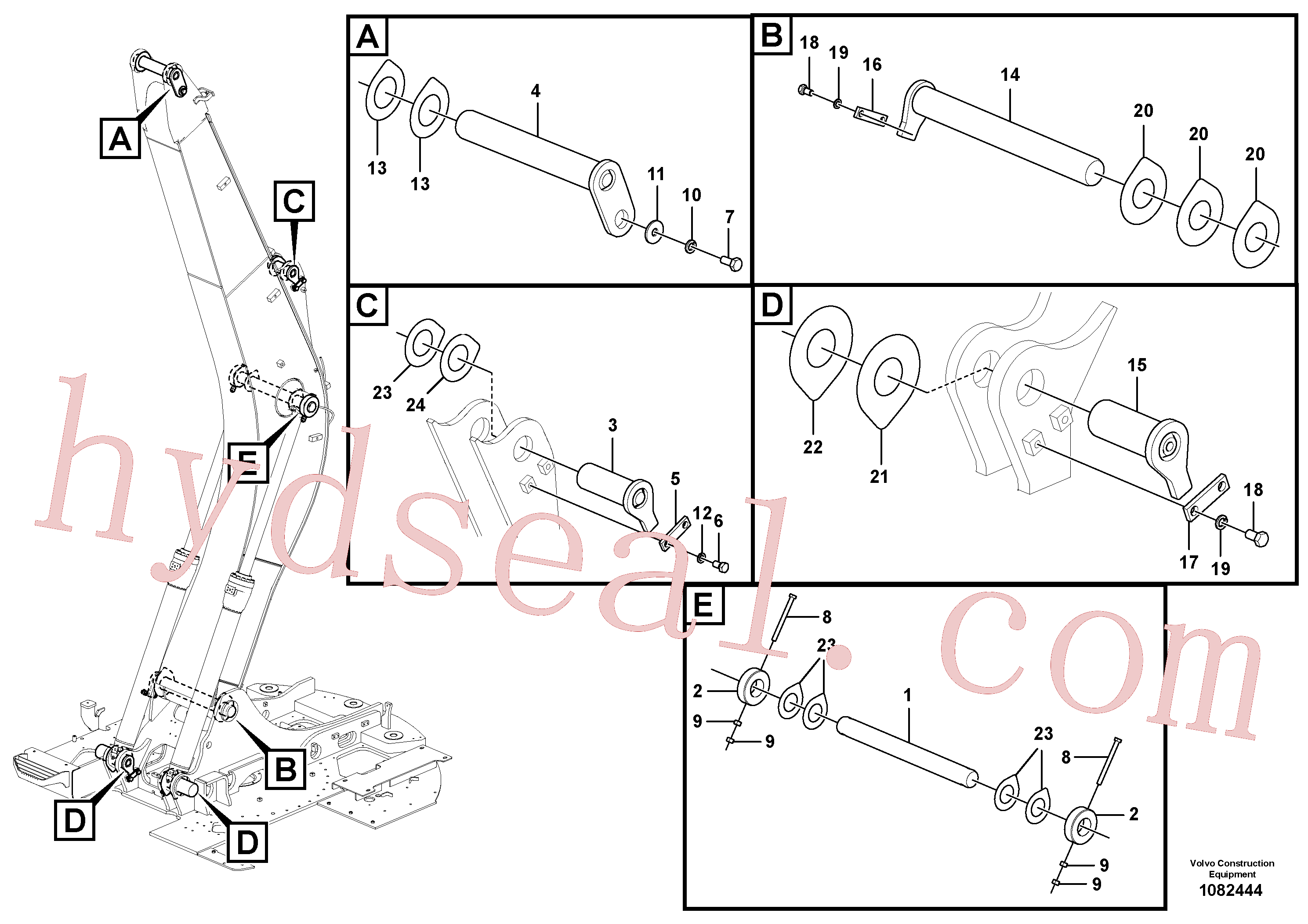 VOE14510442 for Volvo Links to boom(1082444 assembly)