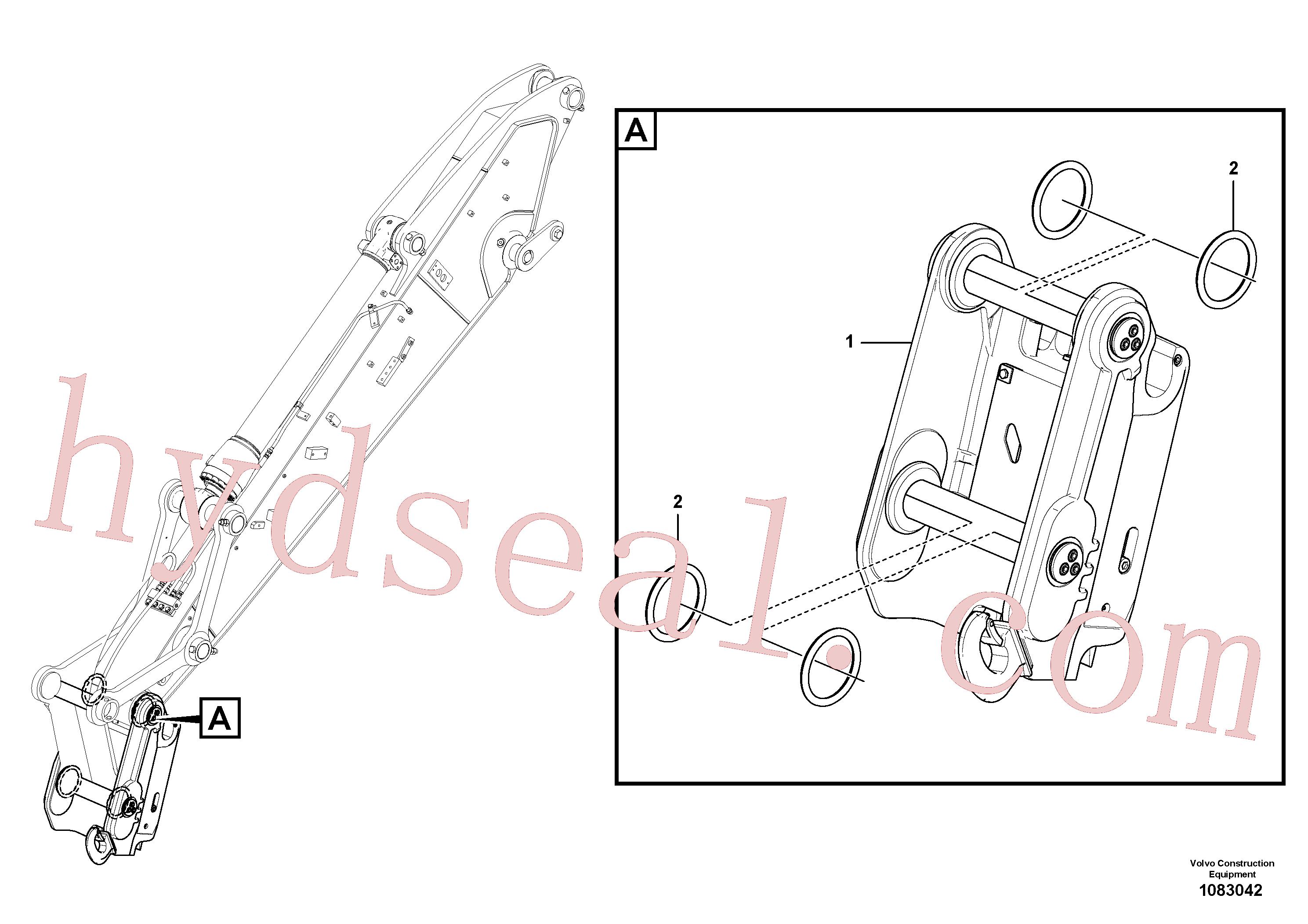 VOE14676144 for Volvo Attachment bracket, quickfit(1083042 assembly)
