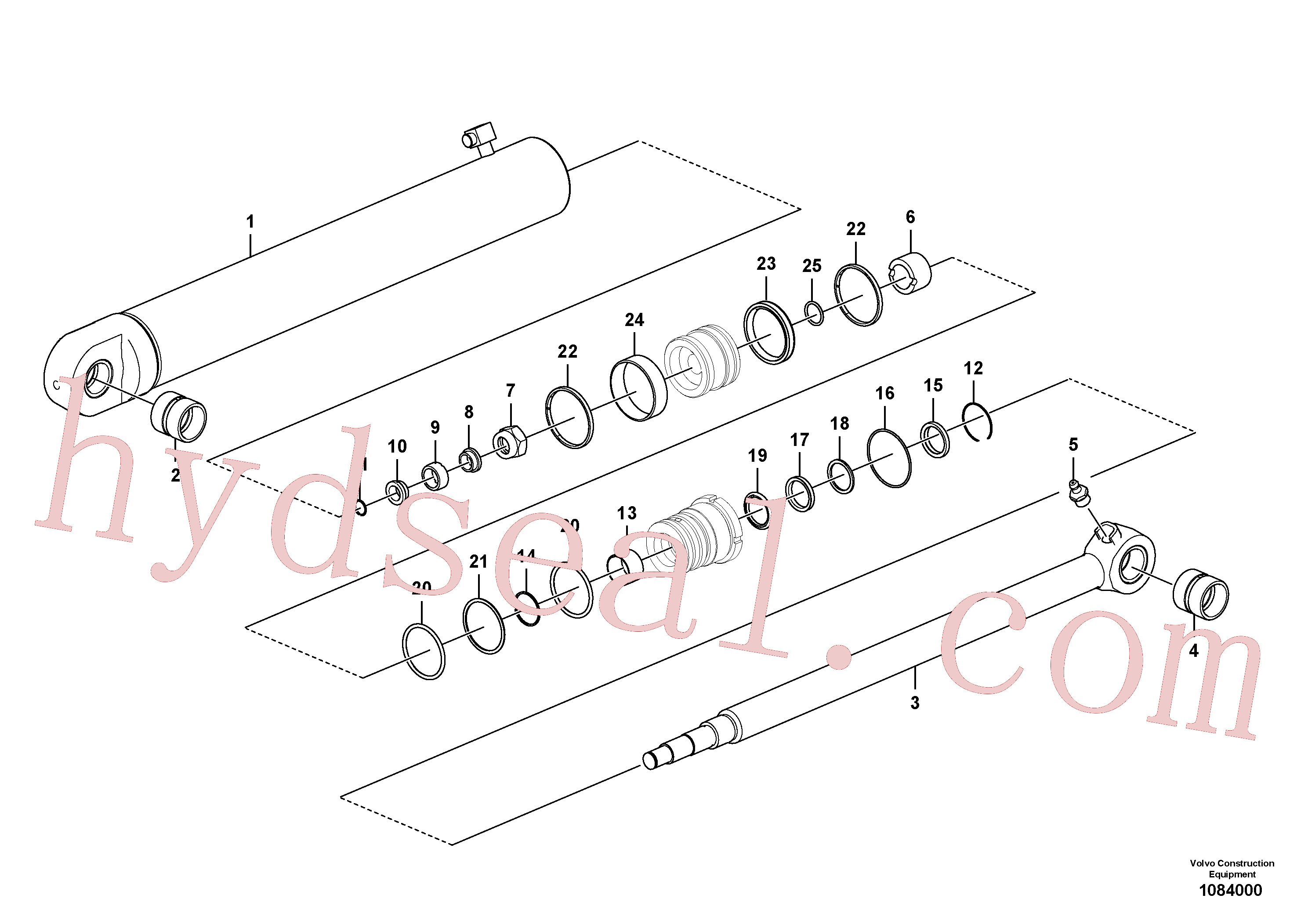 SA1146-07850 for Volvo Boom swing cylinder(1084000 assembly)