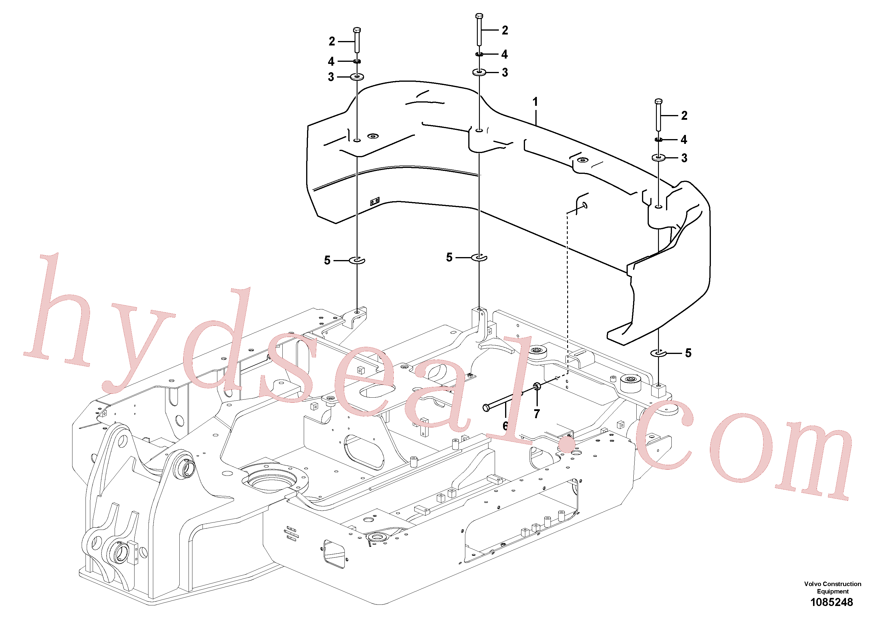 VOE992954 for Volvo Counterweights(1085248 assembly)