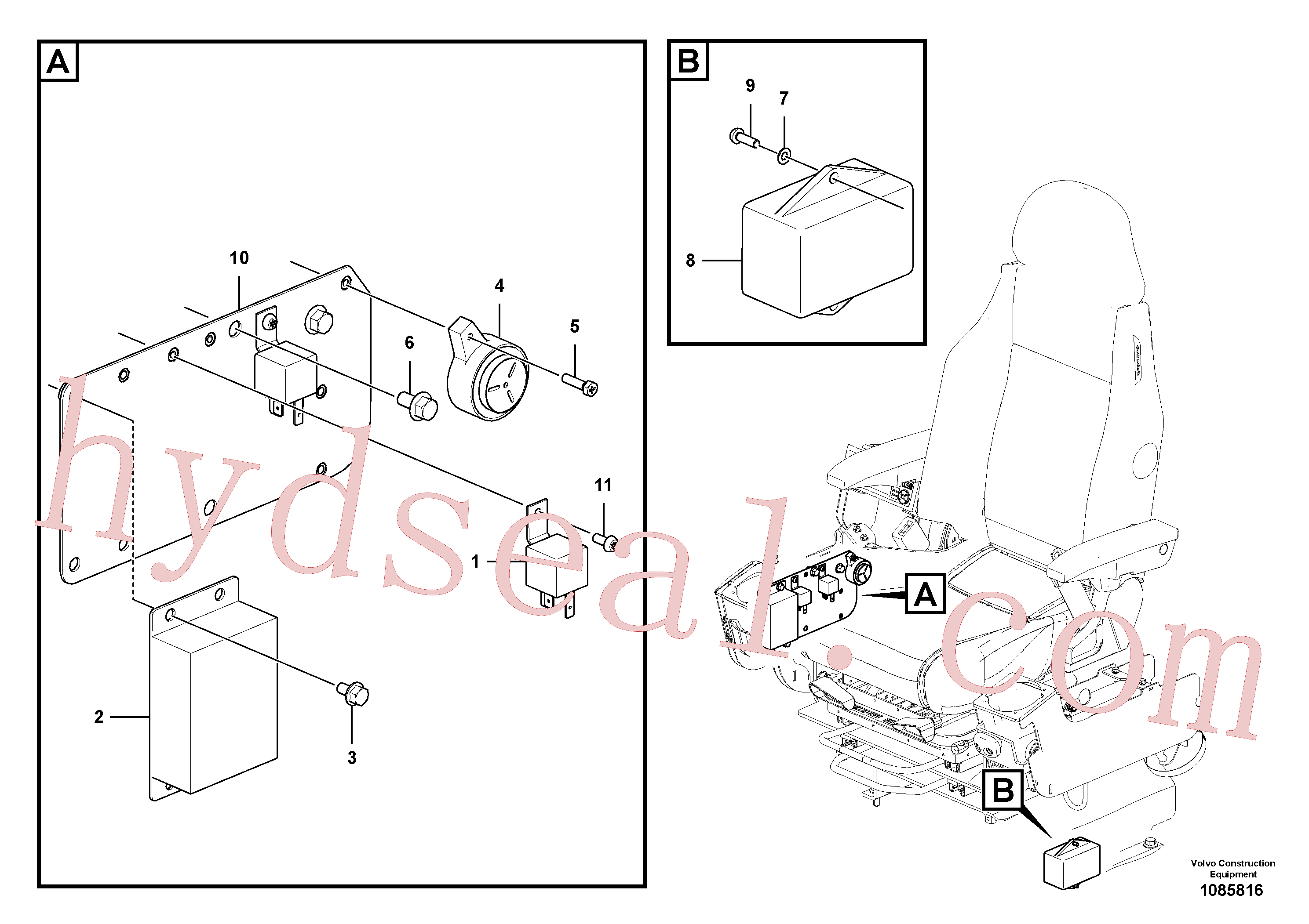 VOE14519234 for Volvo Electrical distribution box(1085816 assembly)