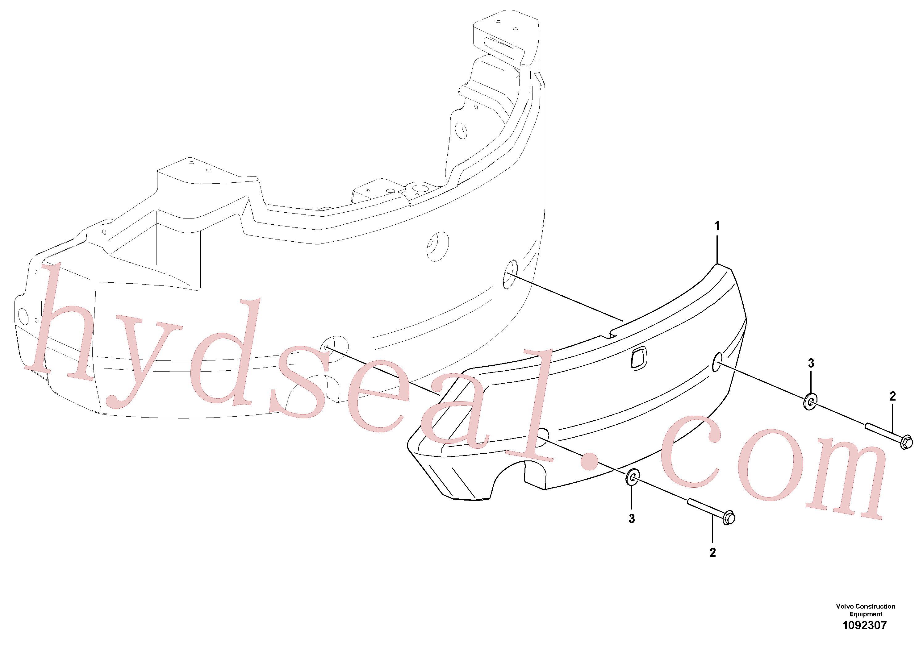 VOE997454 for Volvo Counterweights(1092307 assembly)