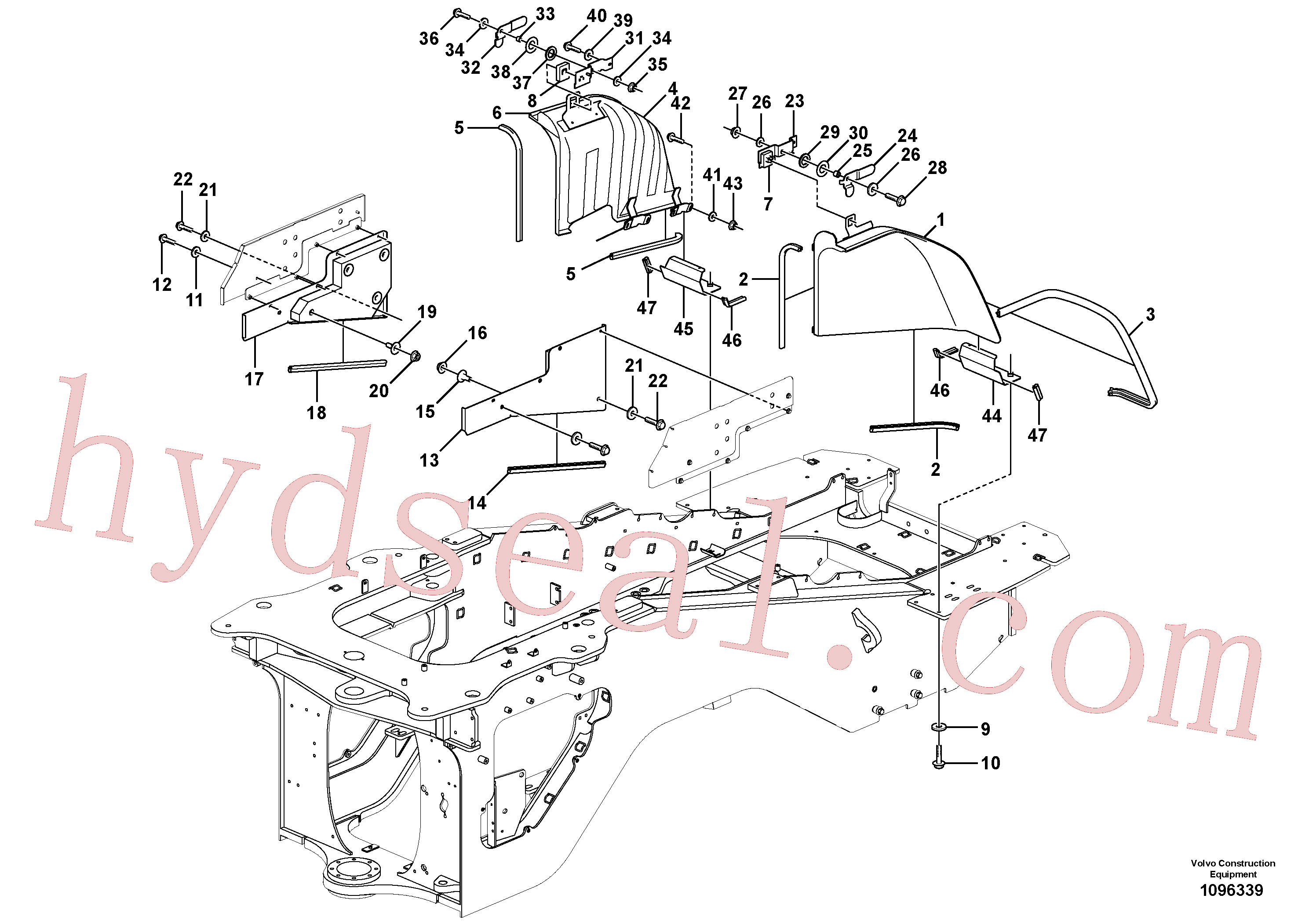 VOE60113110 for Volvo Frame, Superstructure(1096339 assembly)