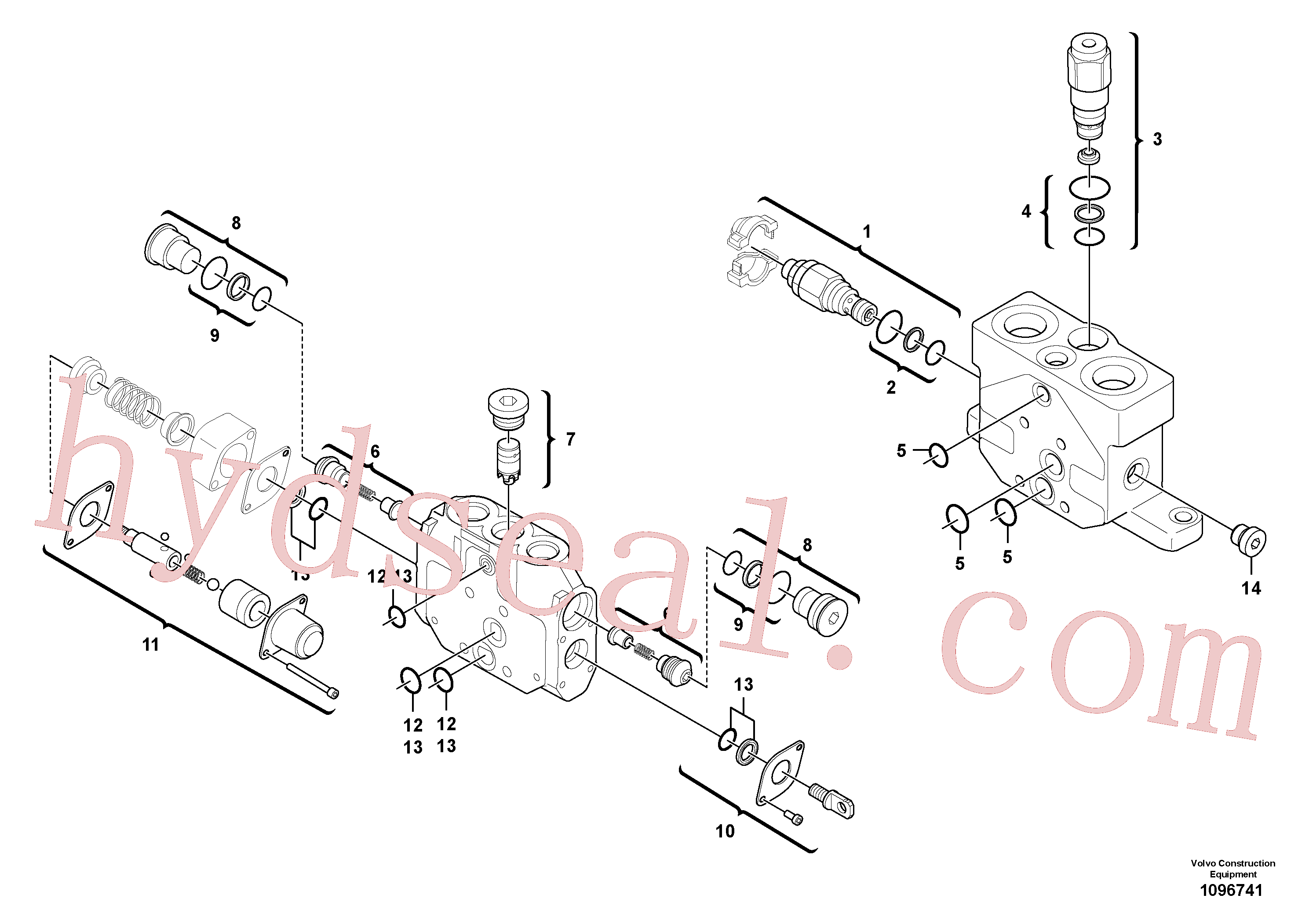 PJ7410457 for Volvo Valve section(1096741 assembly)