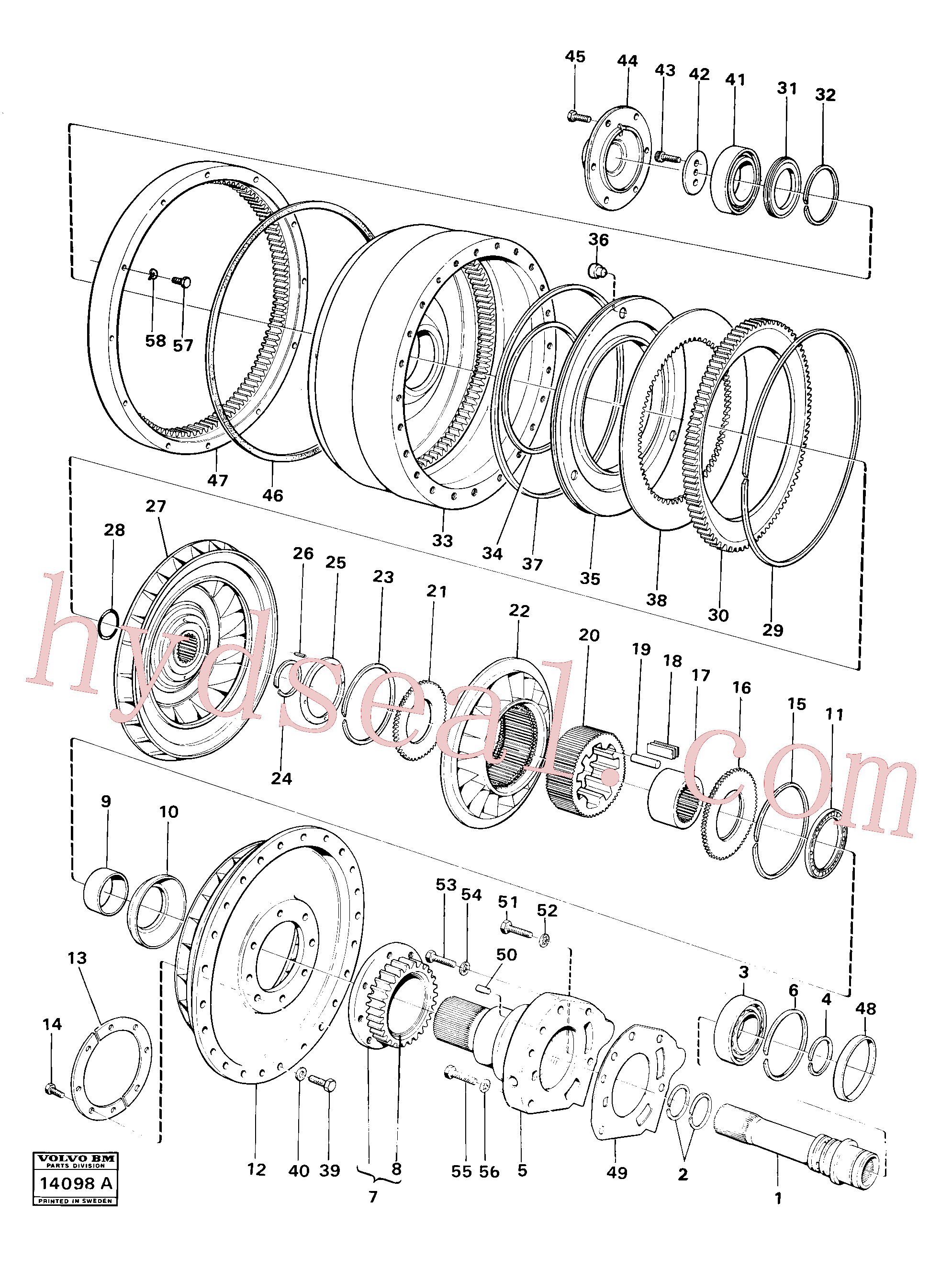 VOE955537 for Volvo Torque converter tillv nr - 59407(14098A assembly)
