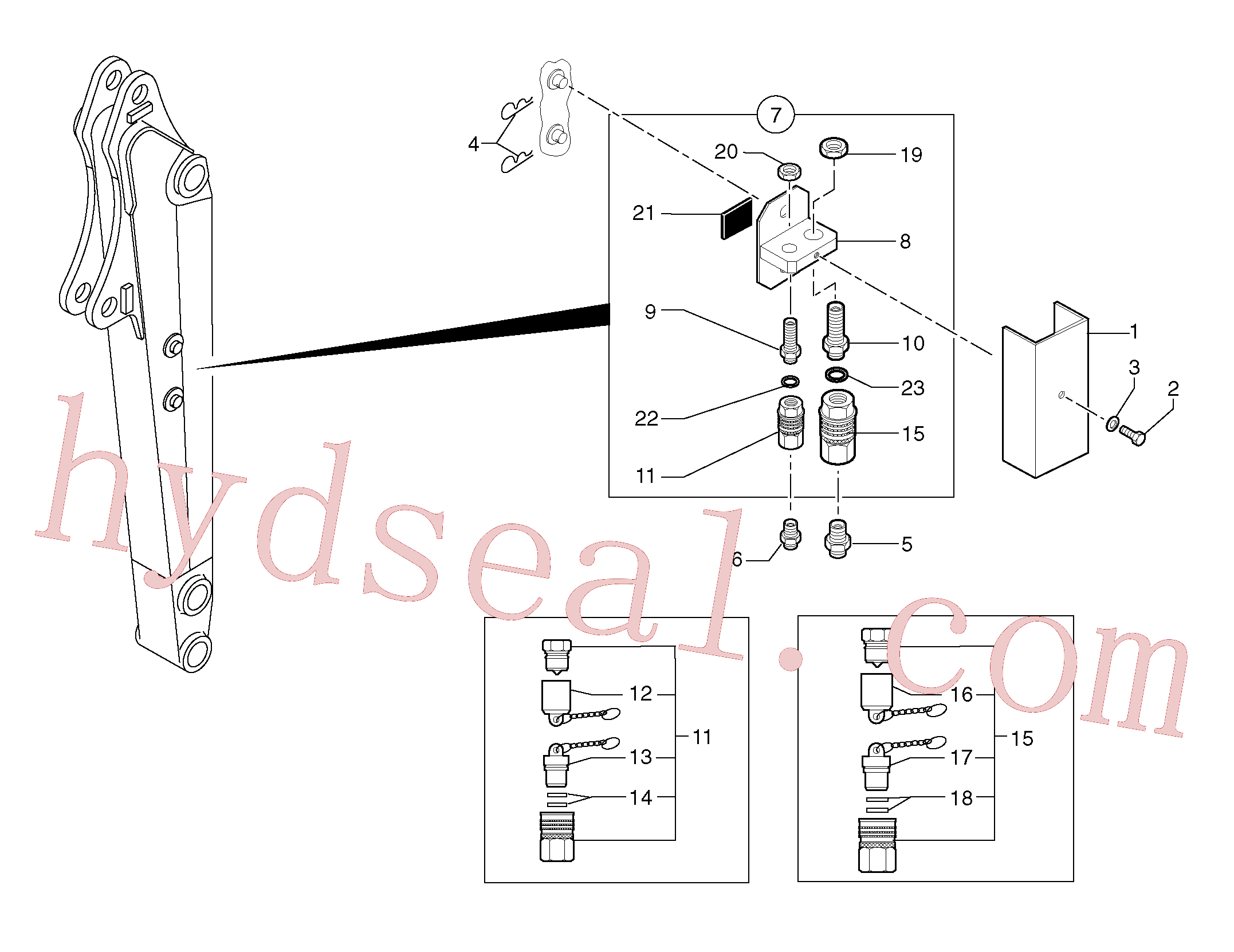 VOE11806375 for Volvo Kit coupler ( accessories )(91691X1 assembly)