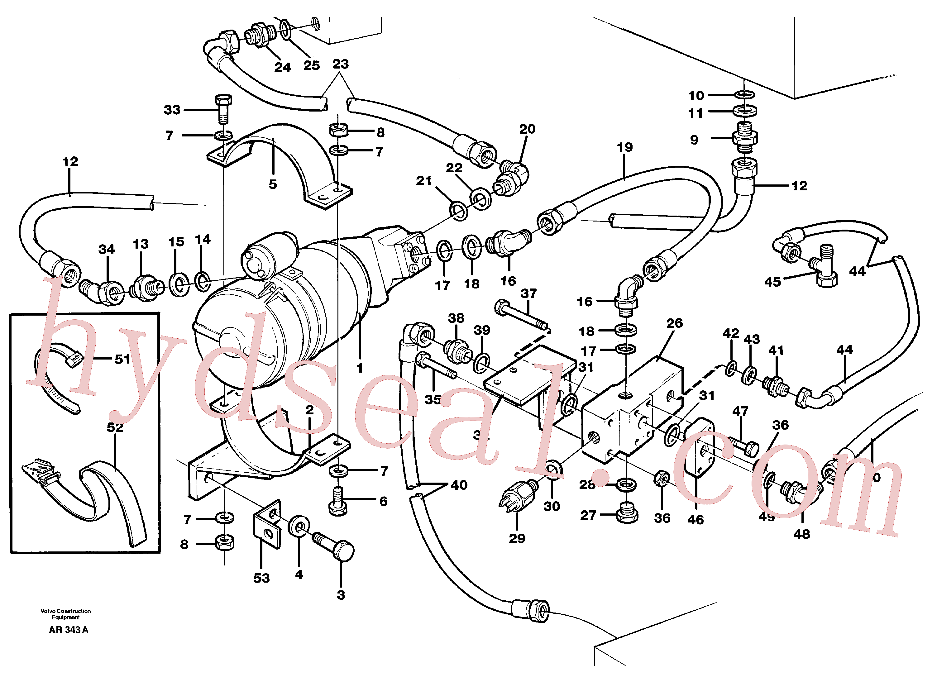 PJ4040250 for Volvo Auxiliary steering system(AR343A assembly)
