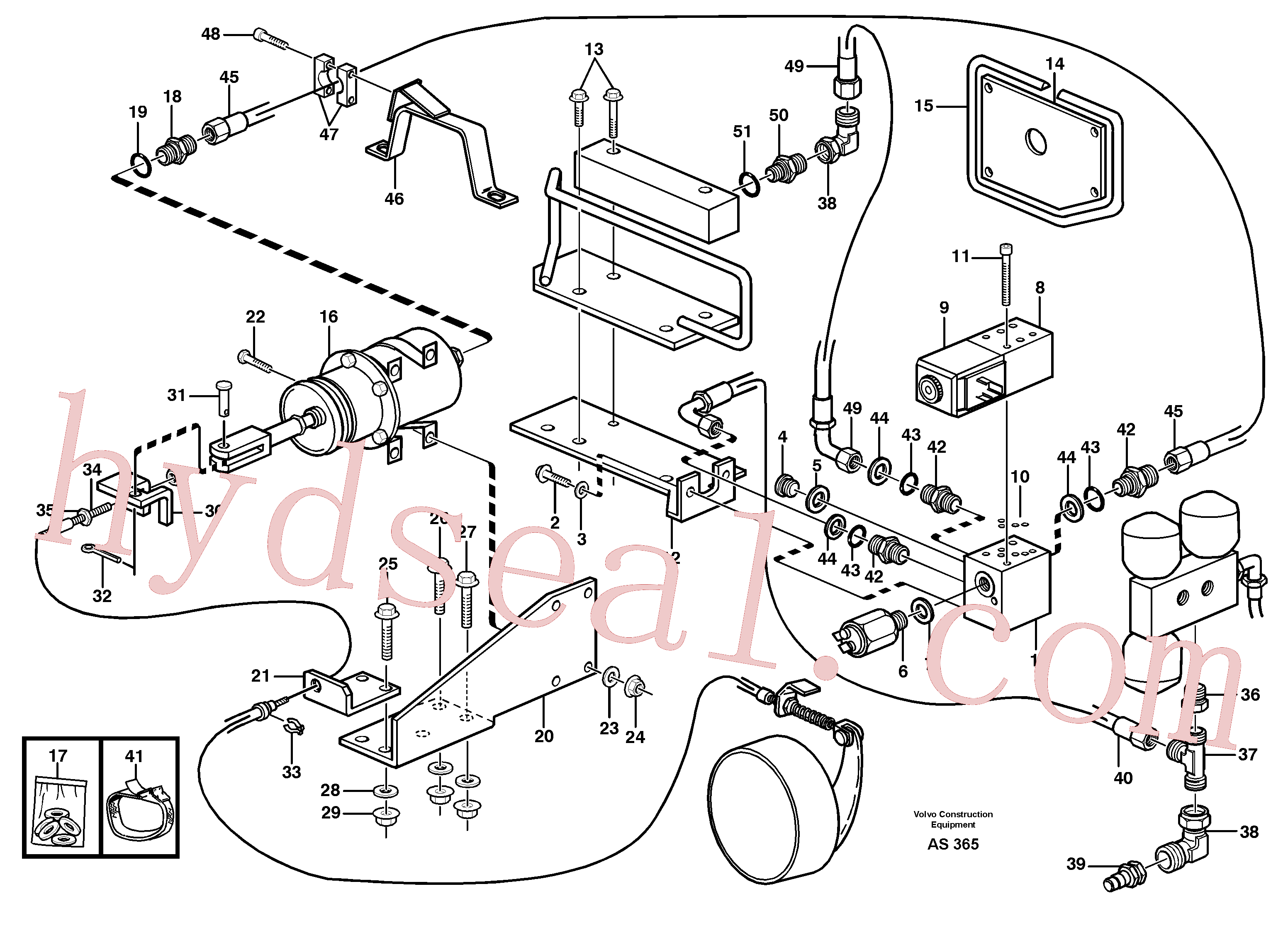 PJ4040250 for Volvo Parking brake, electro -hydraulic(AS365 assembly)