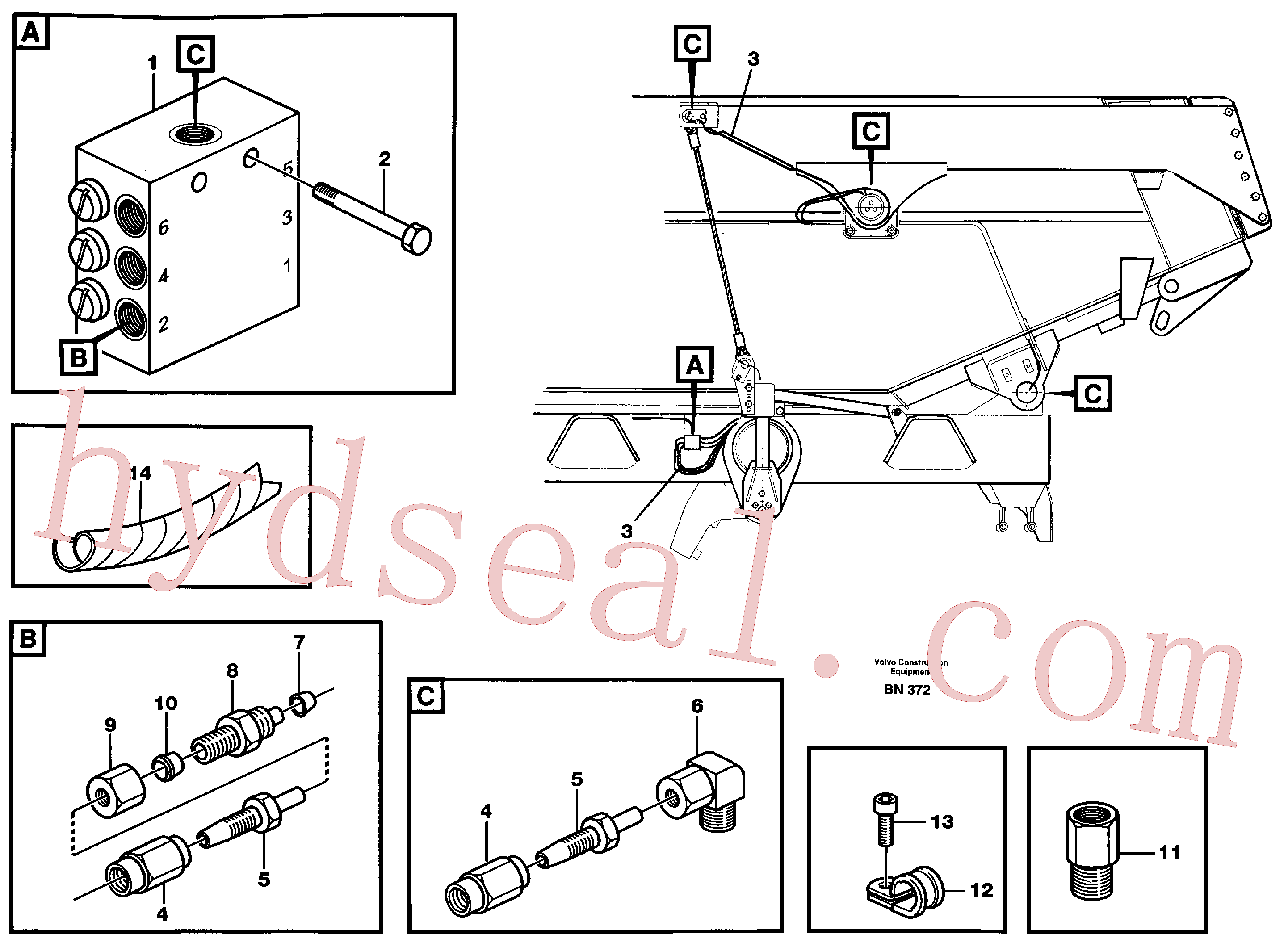 VOE14256917 for Volvo Central lubrication(BN372 assembly)