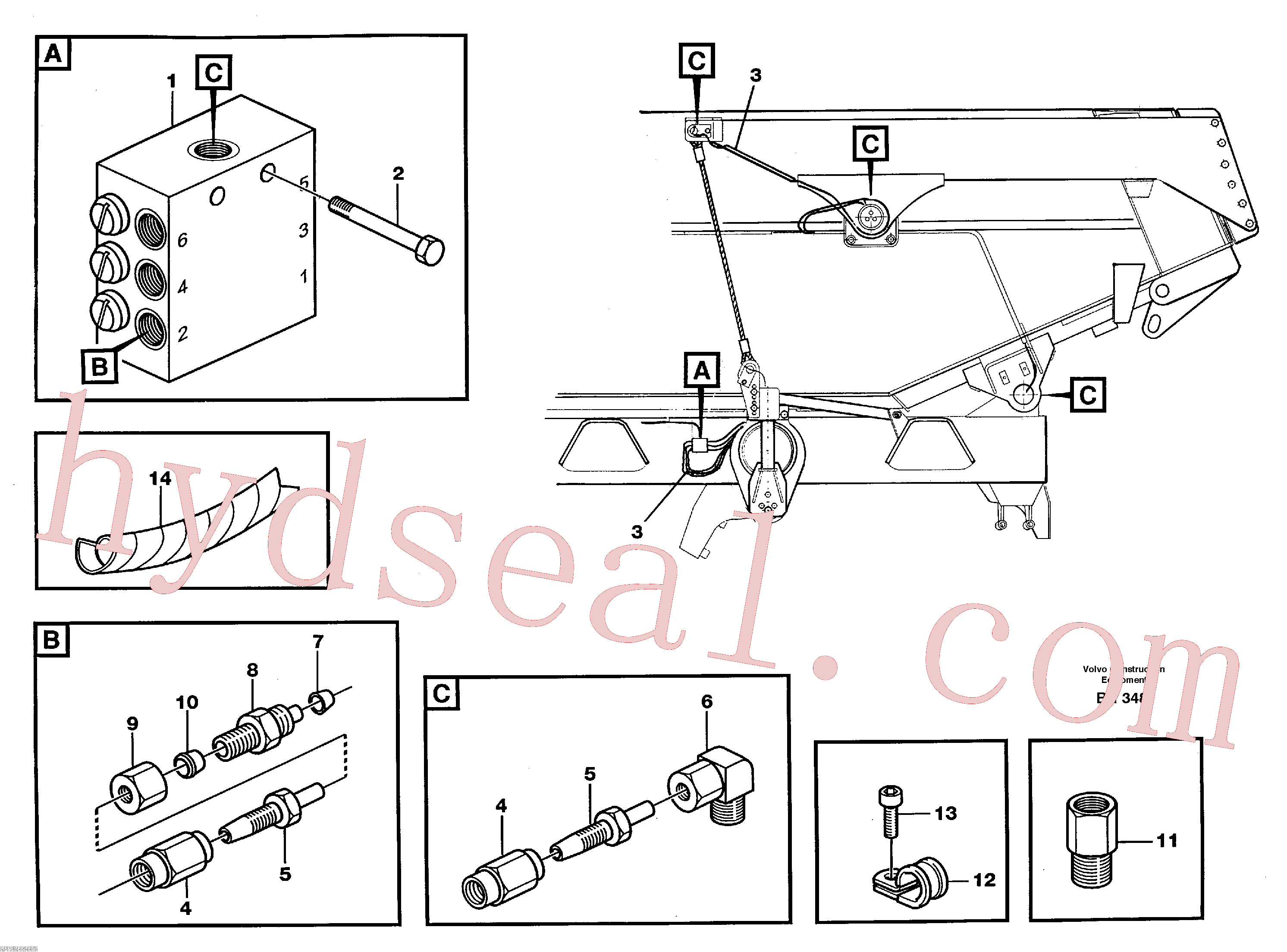 VOE14256917 for Volvo Central lubrication(BR348 assembly)