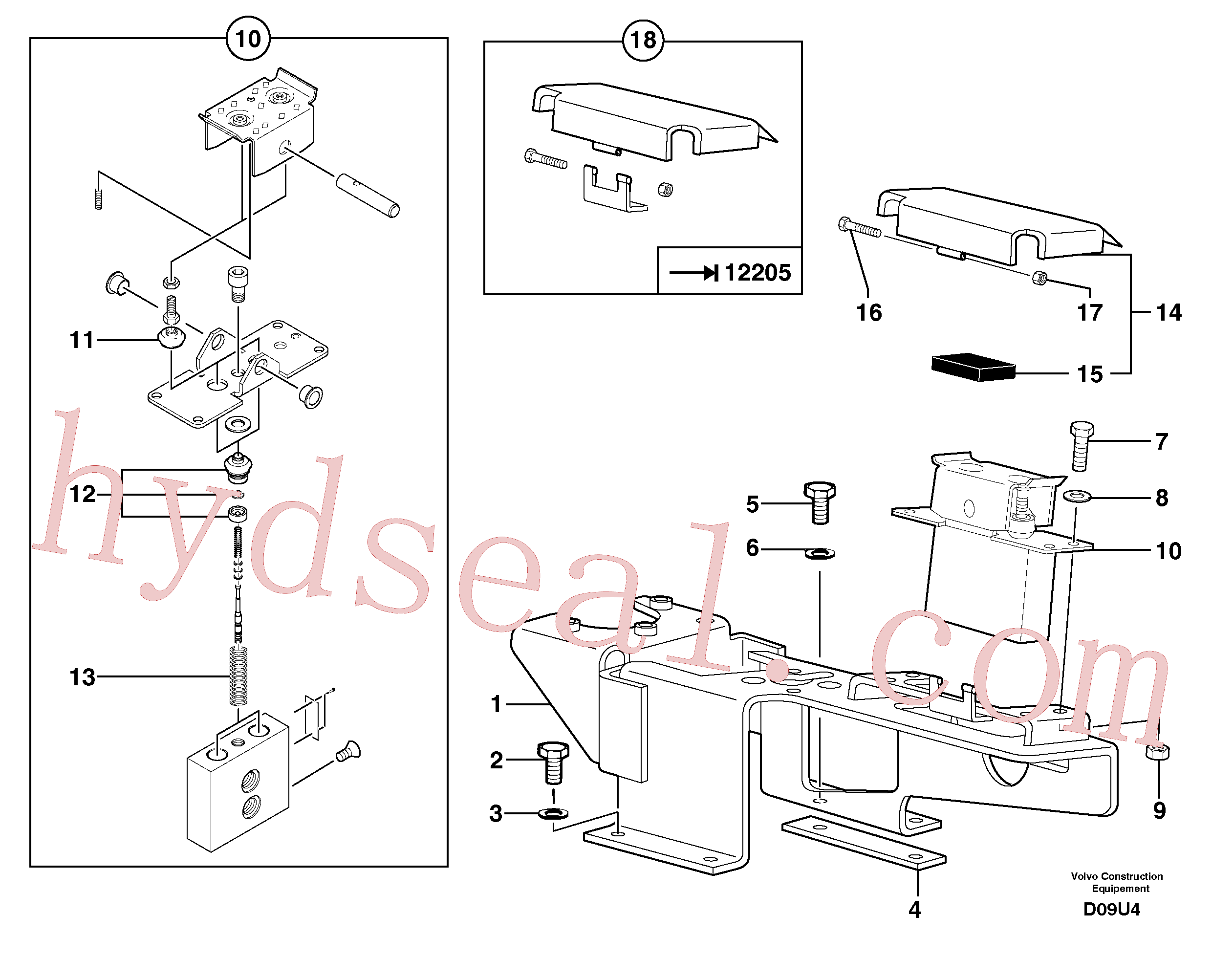 PJ7410951 for Volvo Control pedal : articulated boom(D09U4 assembly)