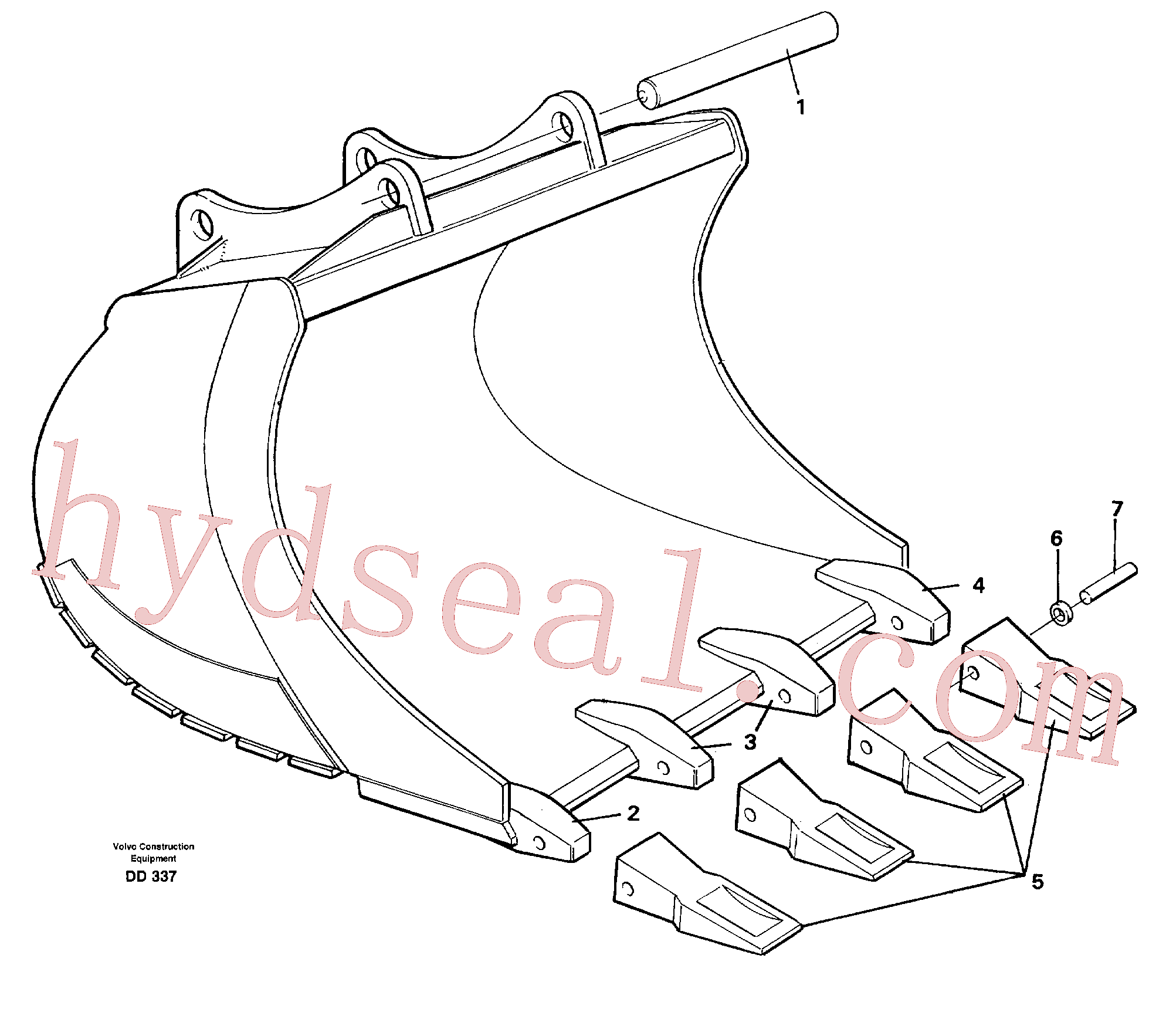 VOE14257809 for Volvo Buckets for quickfit, S6(DD337 assembly)