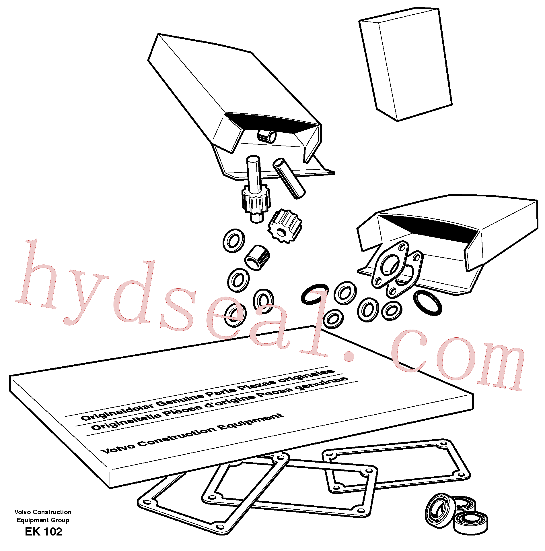 VOE967344 for Volvo Repair kits for engine, Service kit(EK102 assembly)