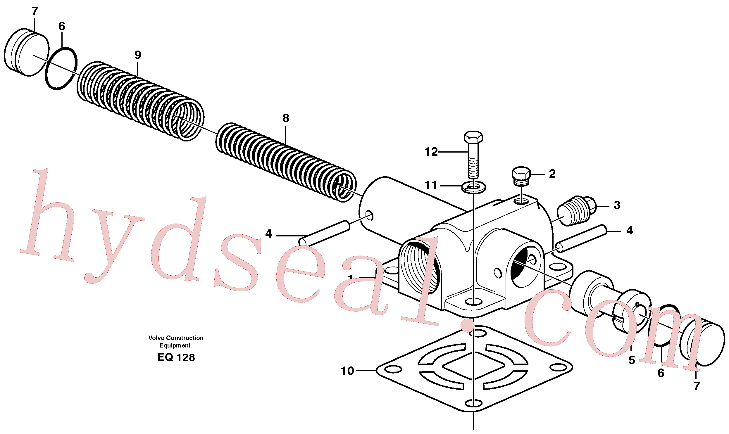 VOE947814 for Volvo Pressure limiting valve(EQ128 assembly)