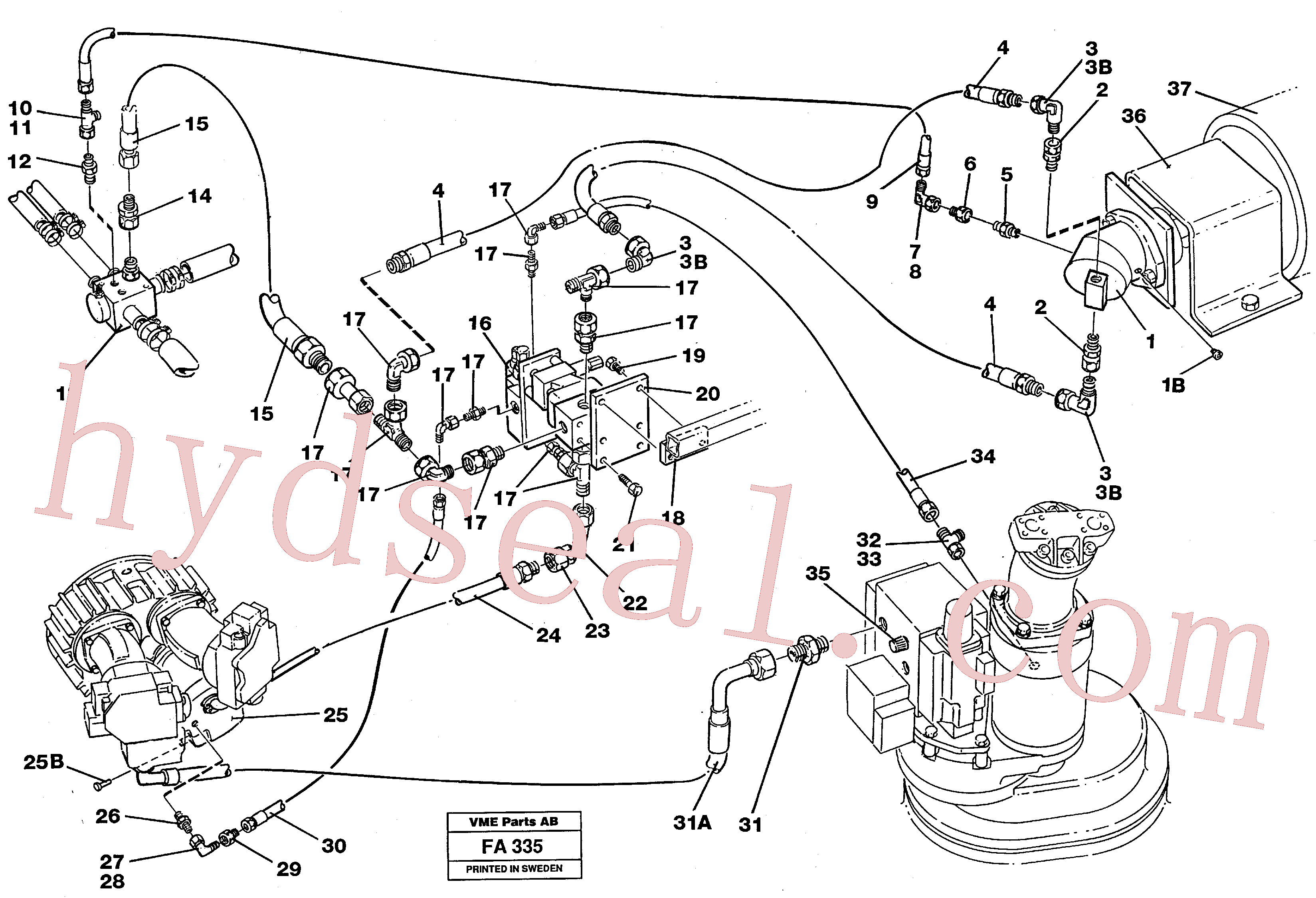 VOE14211244 for Volvo Magnet equipment Ohio, hydraulic installation, 15 kw alternator(FA335 assembly)