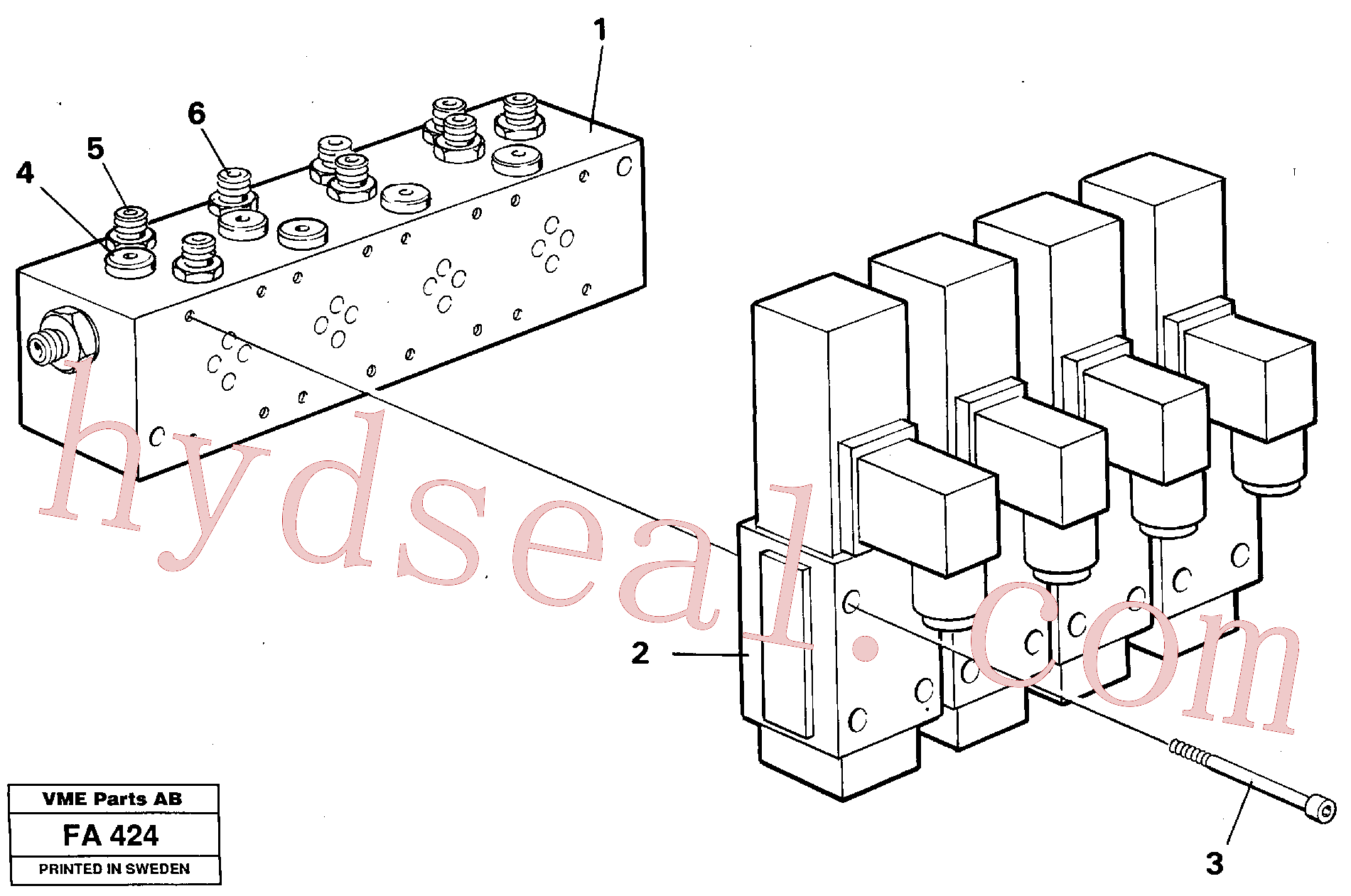 VOE14236996 for Volvo Extra valve block(FA424 assembly)