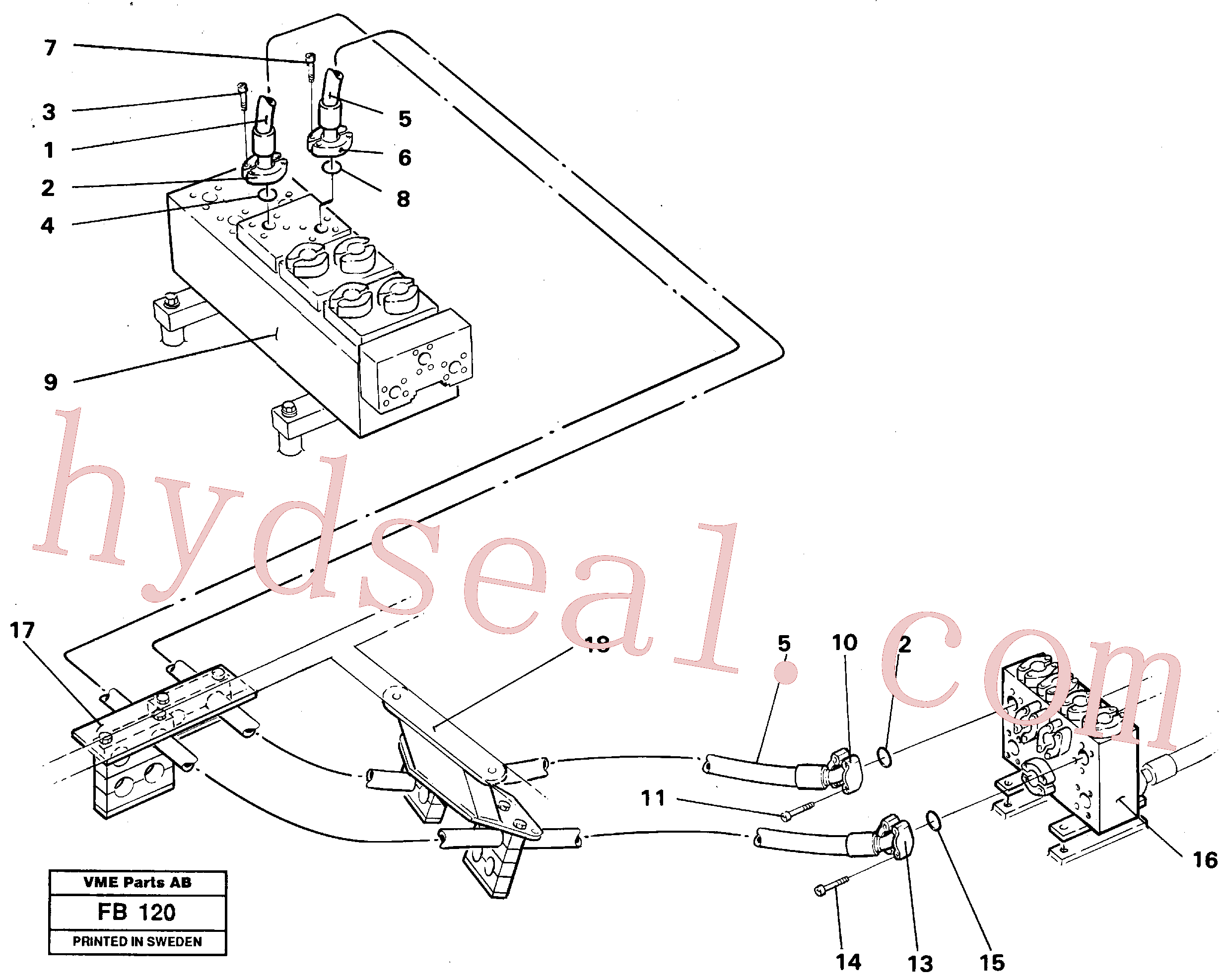 VOE14049936 for Volvo Hydraulic system, bucket(FB120 assembly)