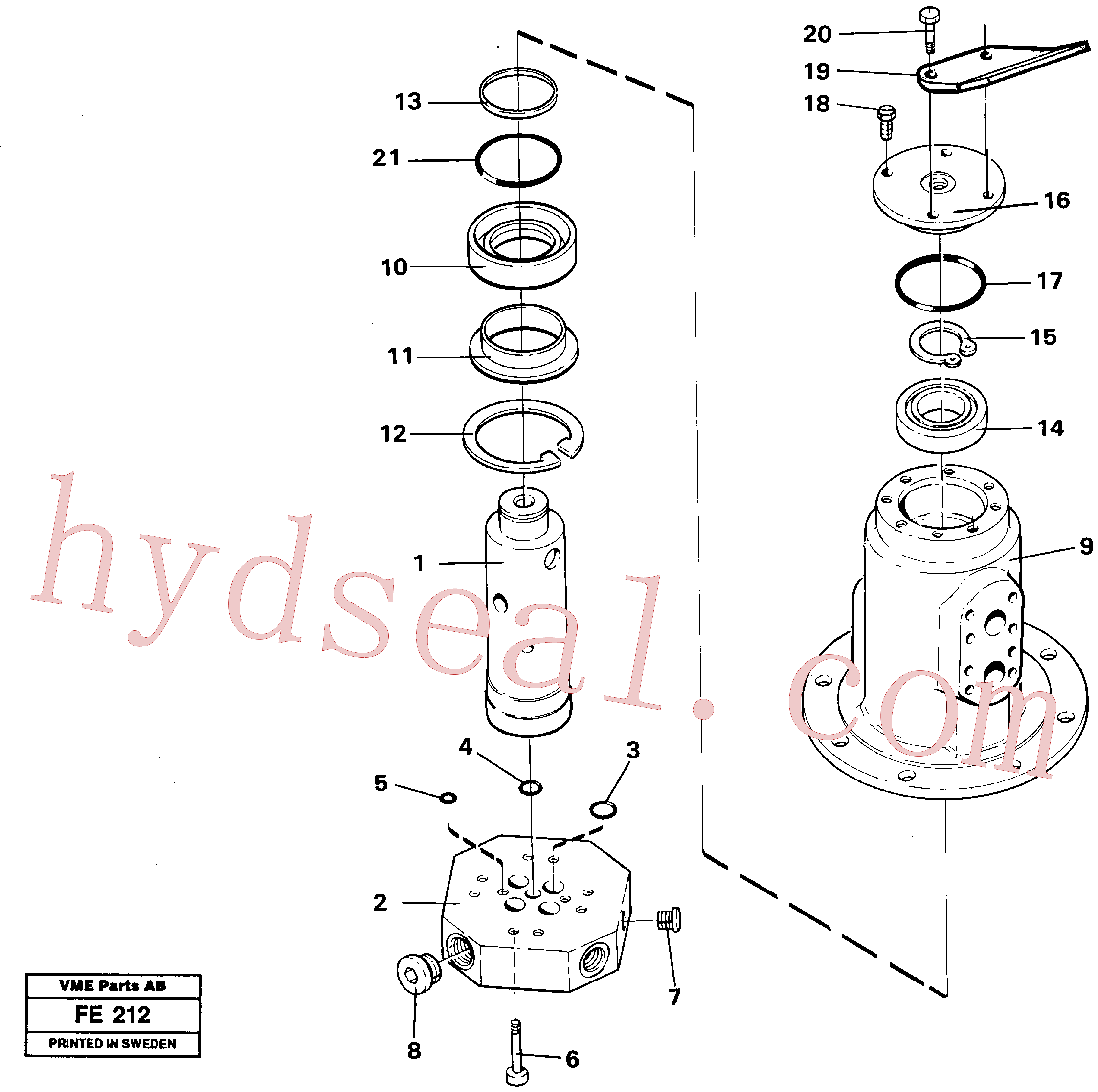 VOE14013299 for Volvo Turning joint(FE212 assembly)